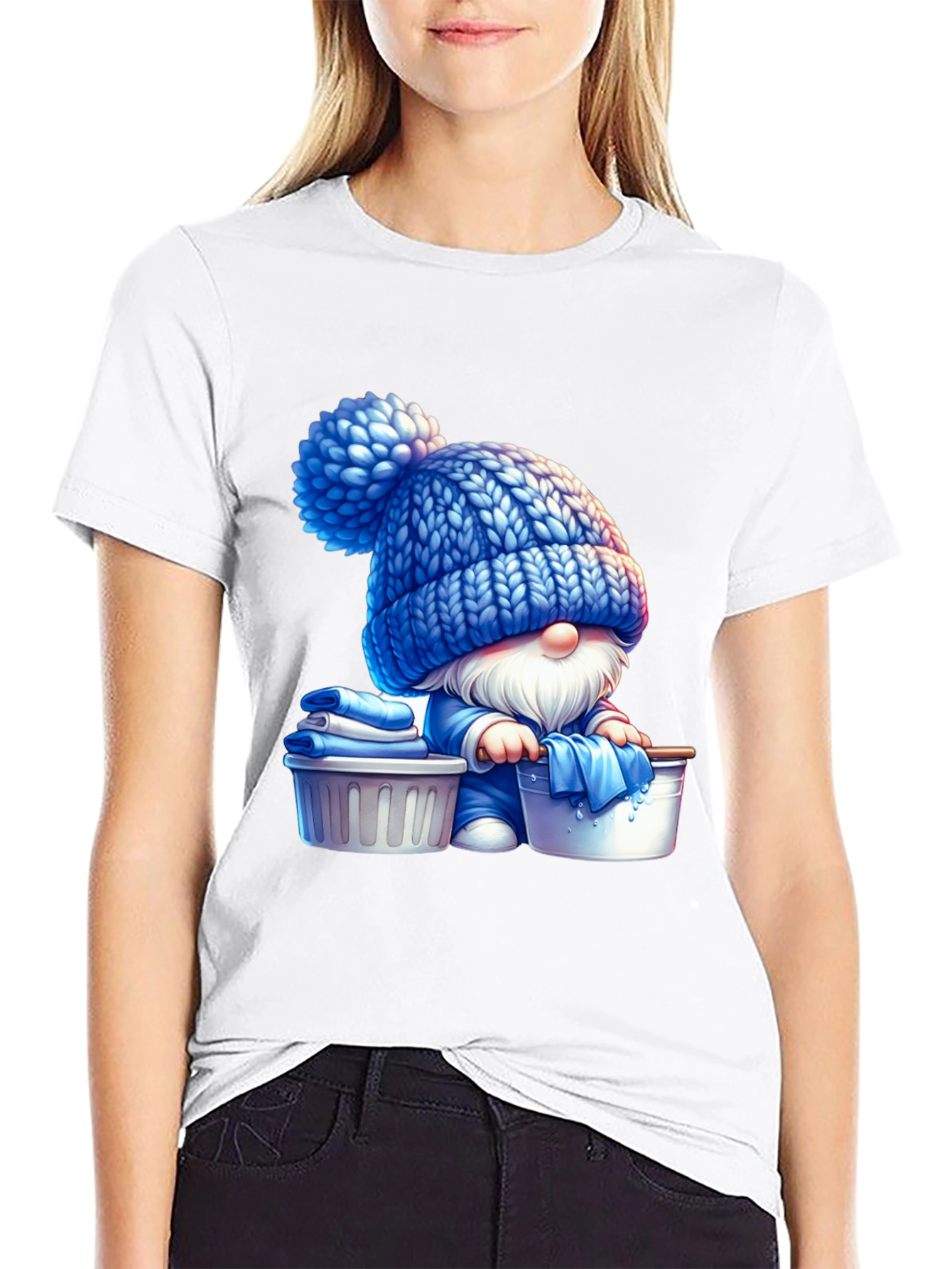 Gnome Laundry Day T-Shirt - Unique Graphic Tee