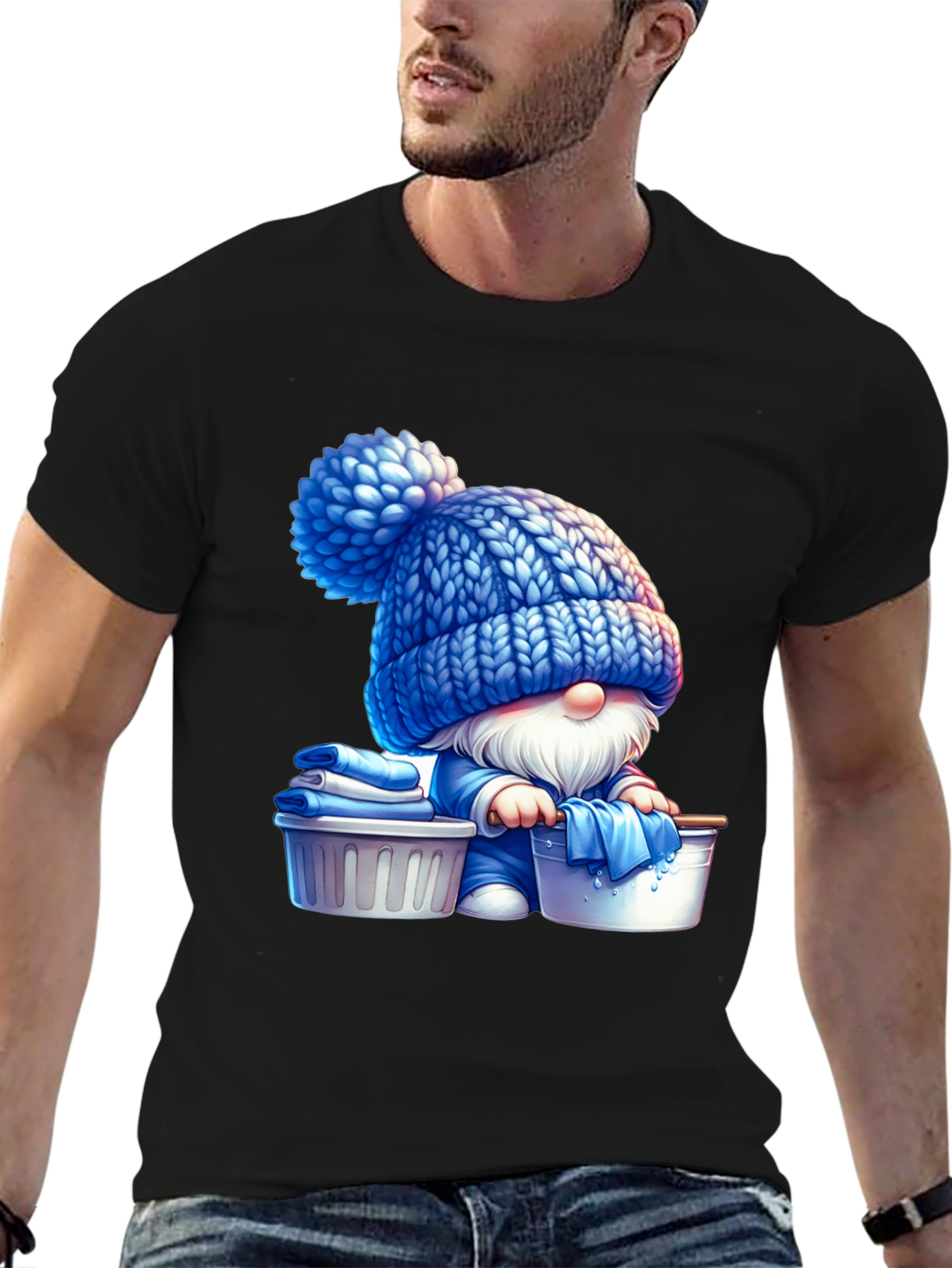 Gnome Laundry Day T-Shirt - Unique Graphic Tee
