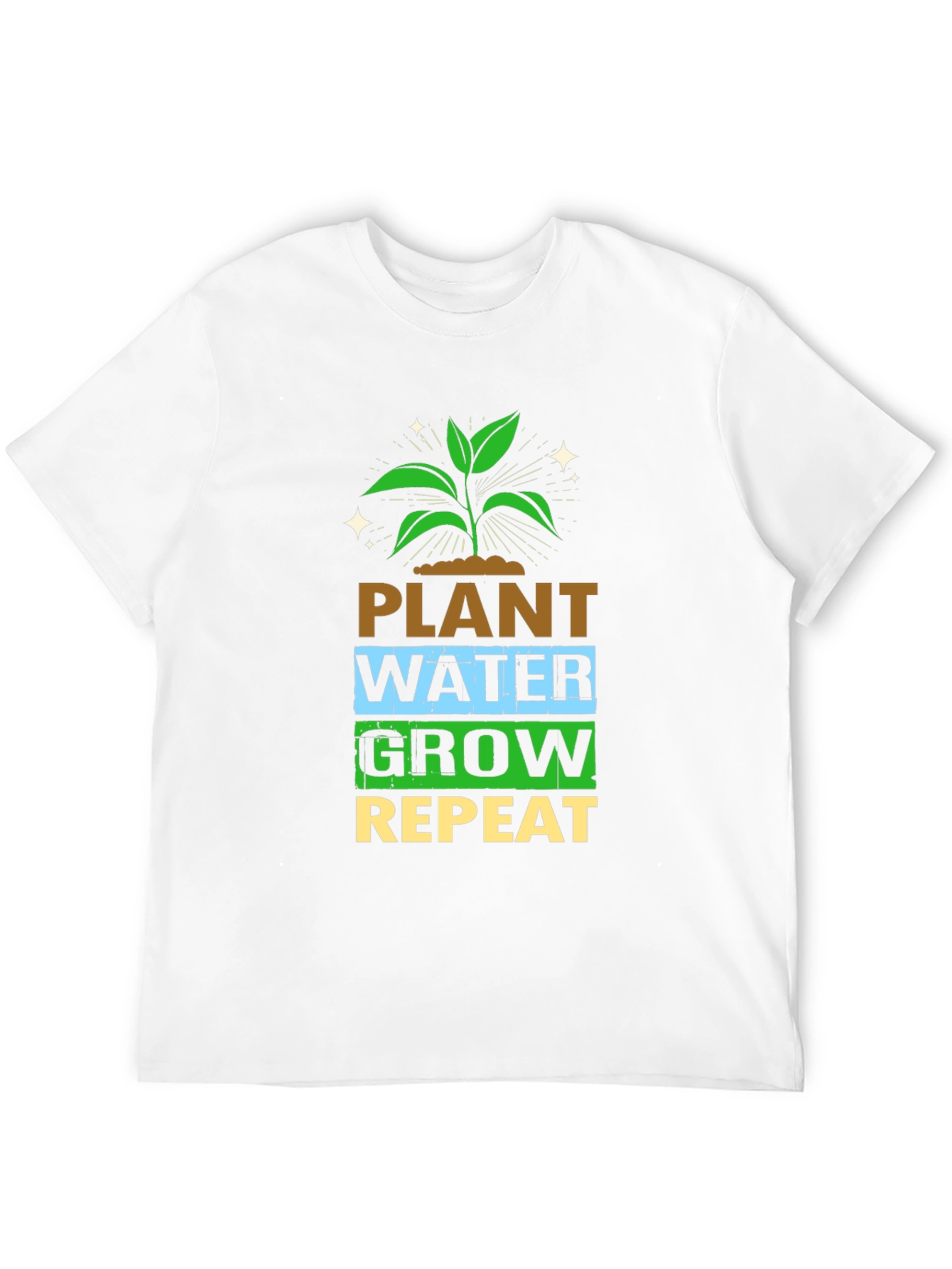 Plant Water Grow Repeat Graphic Tee