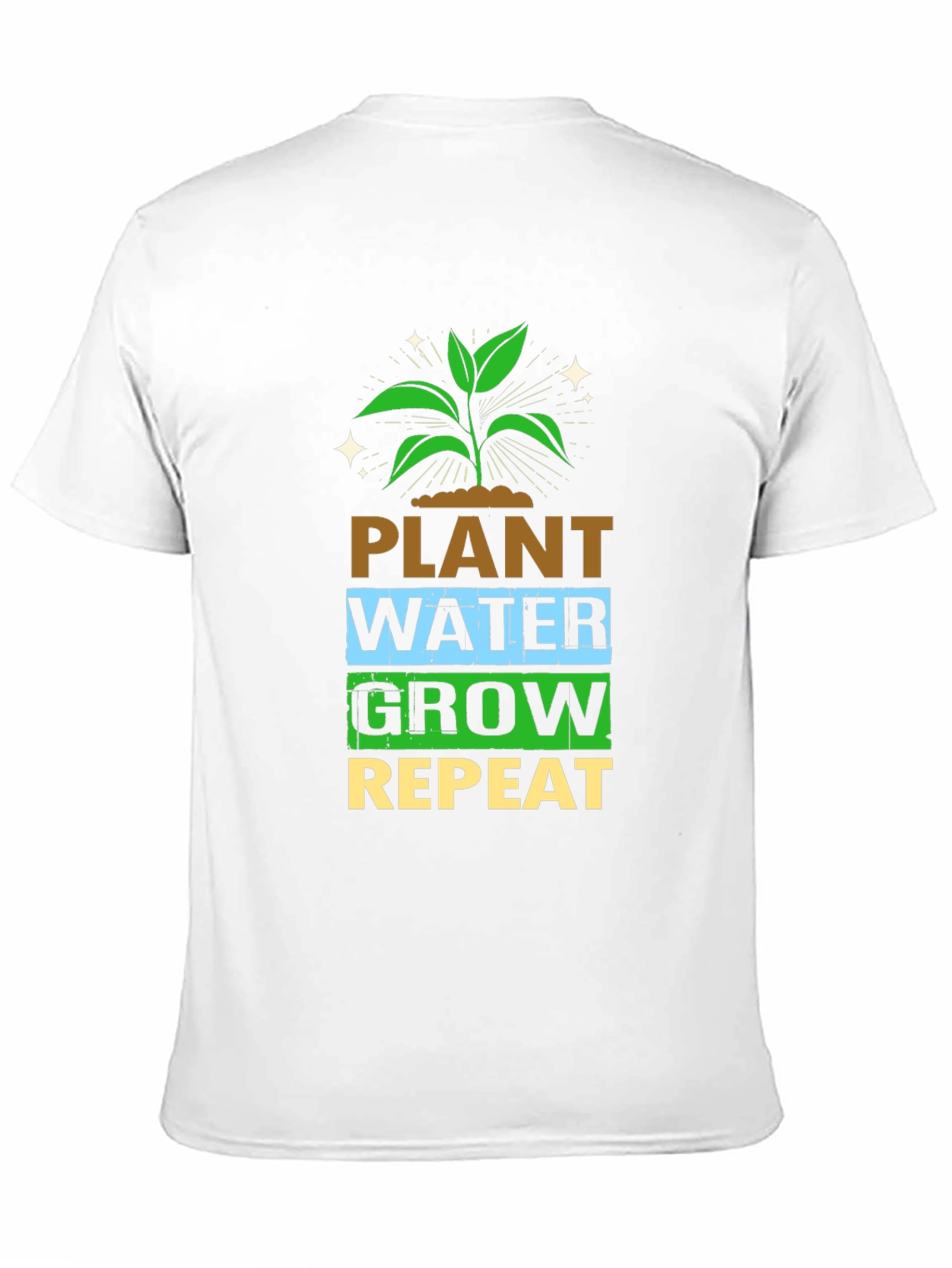 Plant Water Grow Repeat Graphic Tee