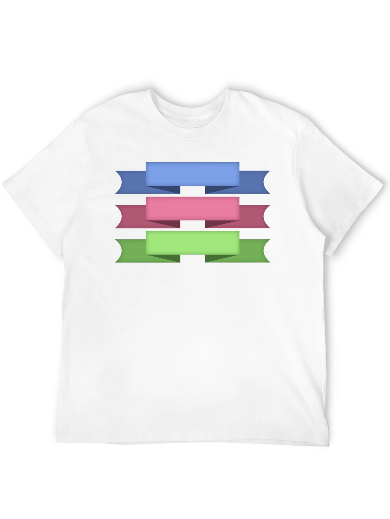 Ribbon Banner Graphic T-Shirt - Black Cotton Tee