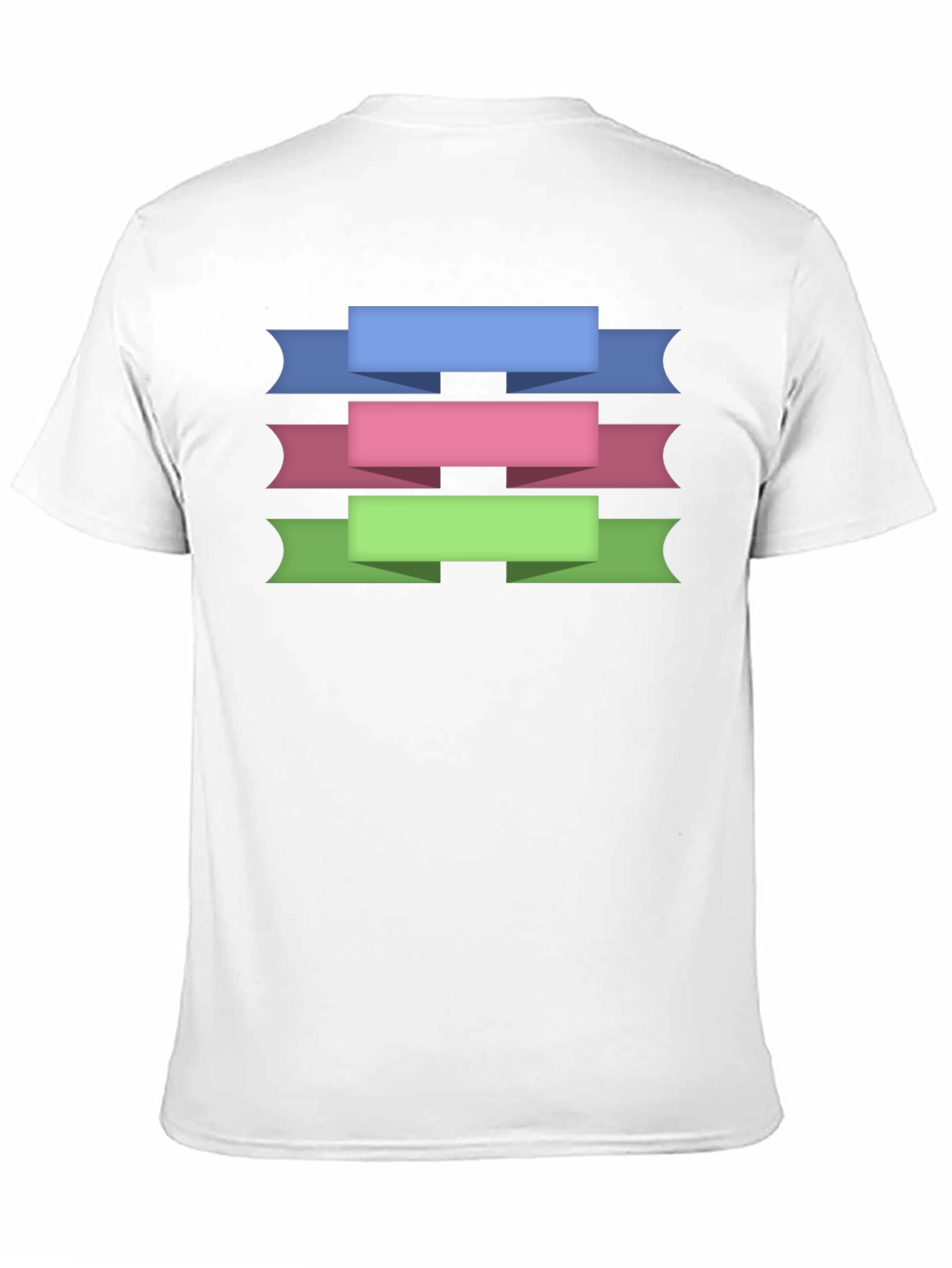 Ribbon Banner Graphic T-Shirt - Black Cotton Tee