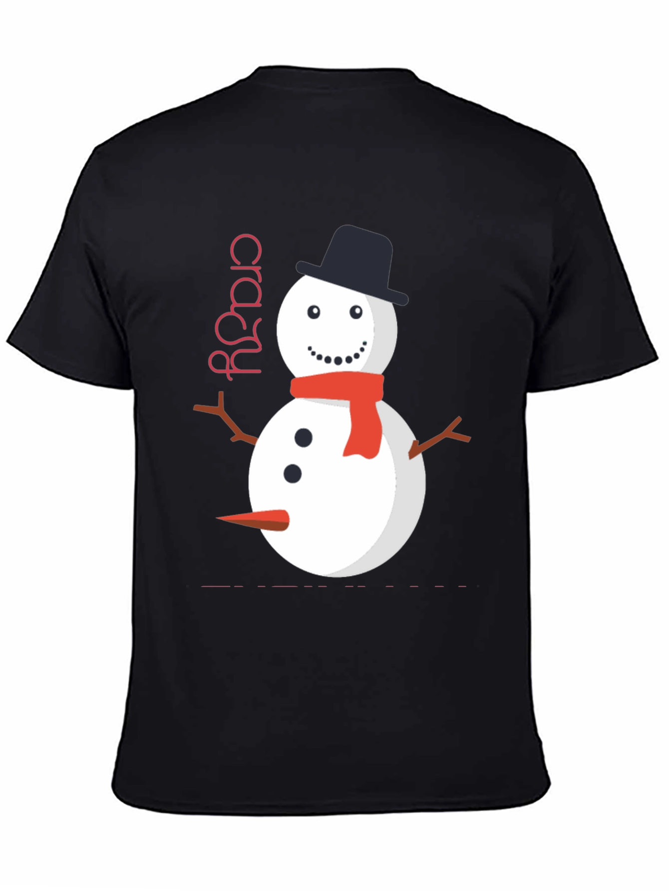 Crazy Snowman Graphic Tee