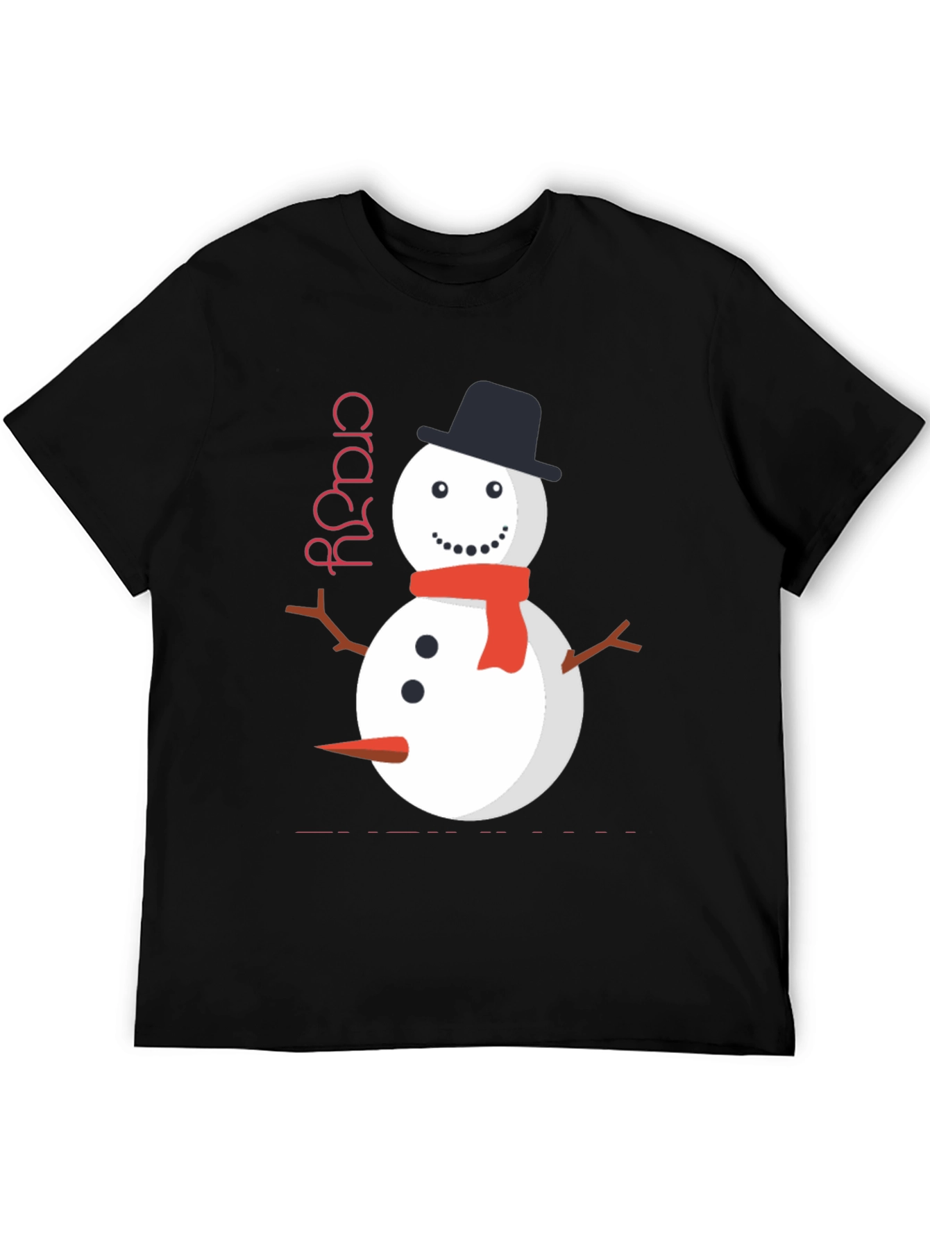 Crazy Snowman Graphic Tee