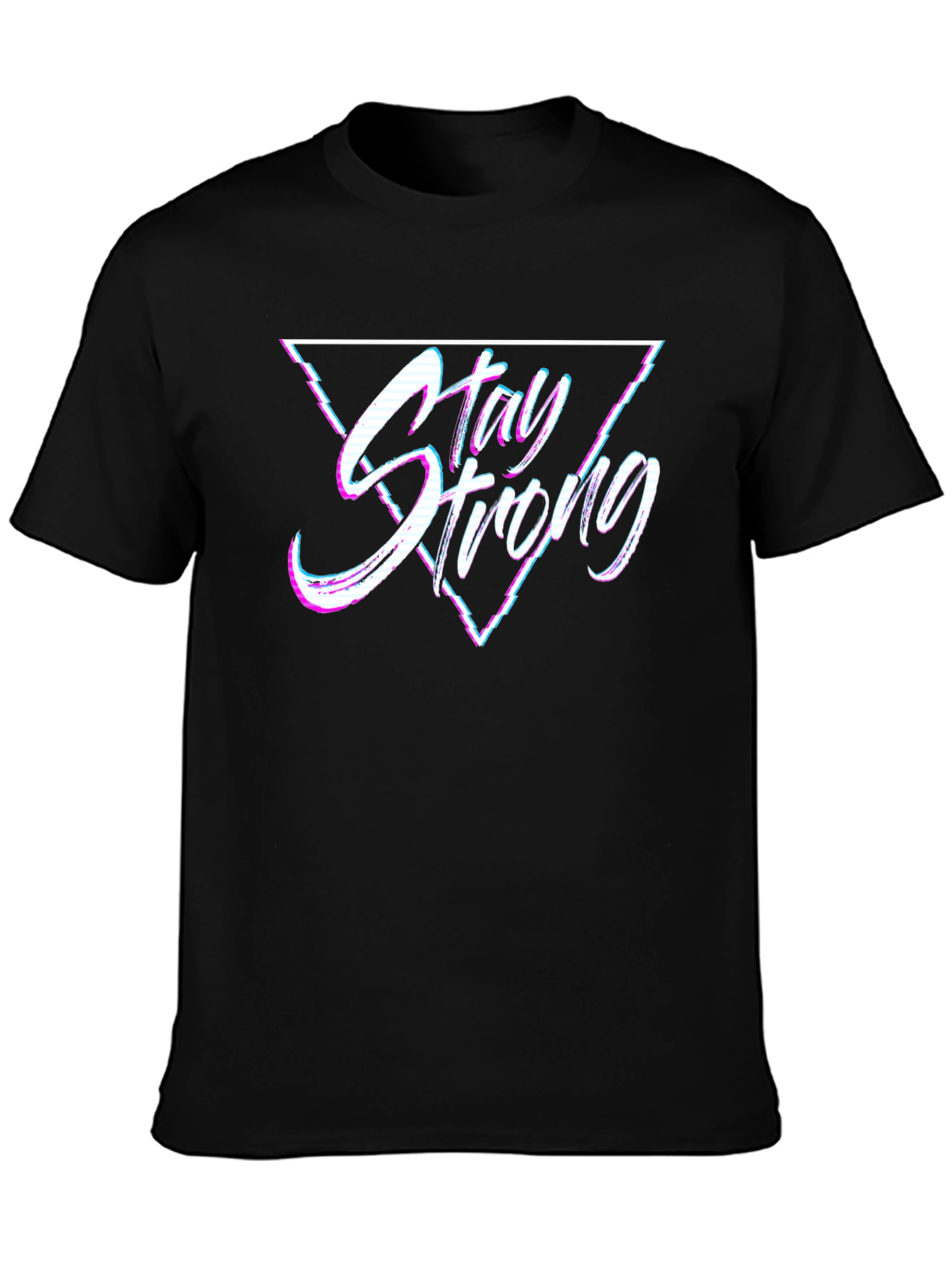 Stay Strong Graphic T-Shirt - Mens Black Tee