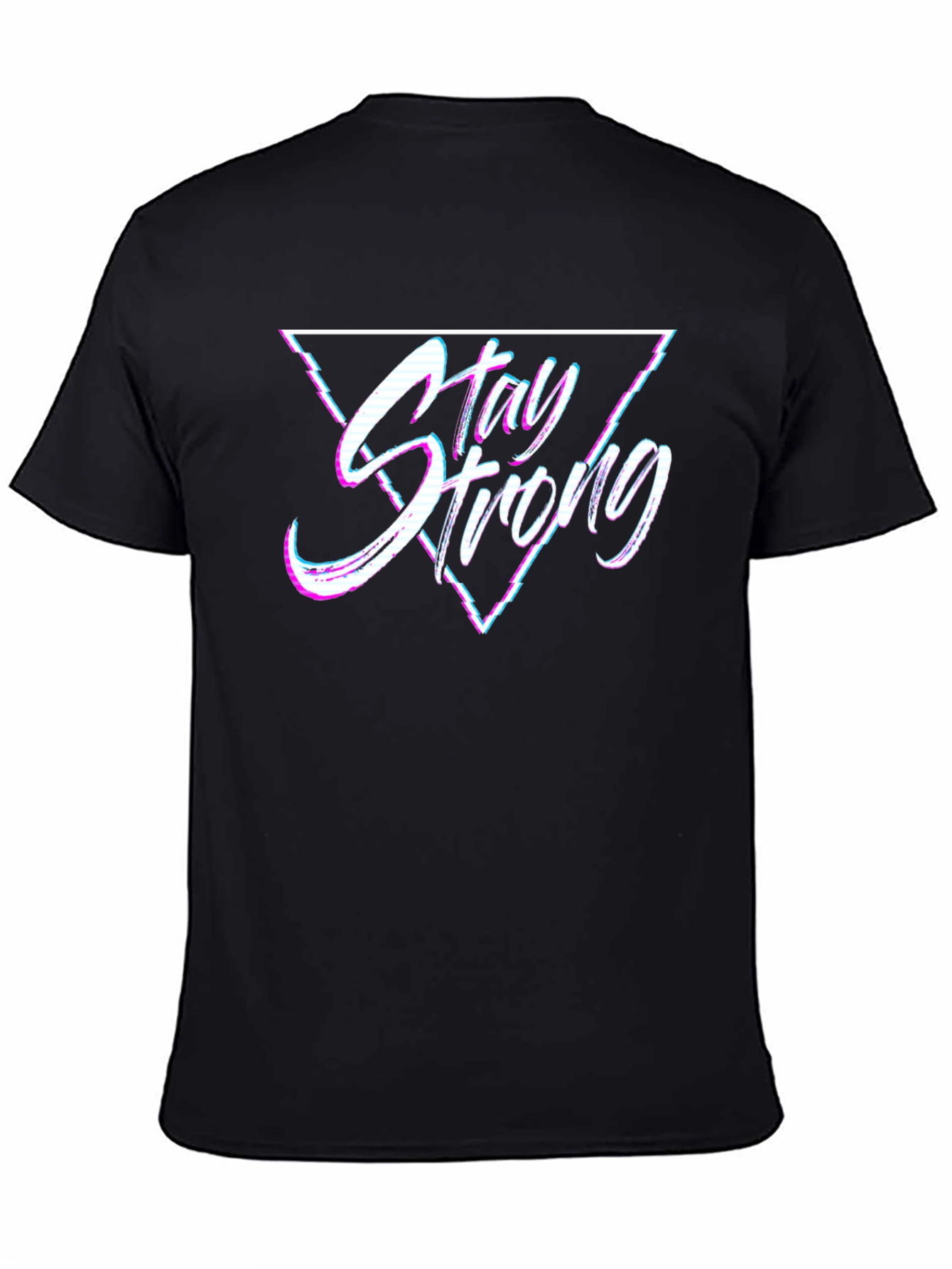 Stay Strong Graphic T-Shirt - Mens Black Tee