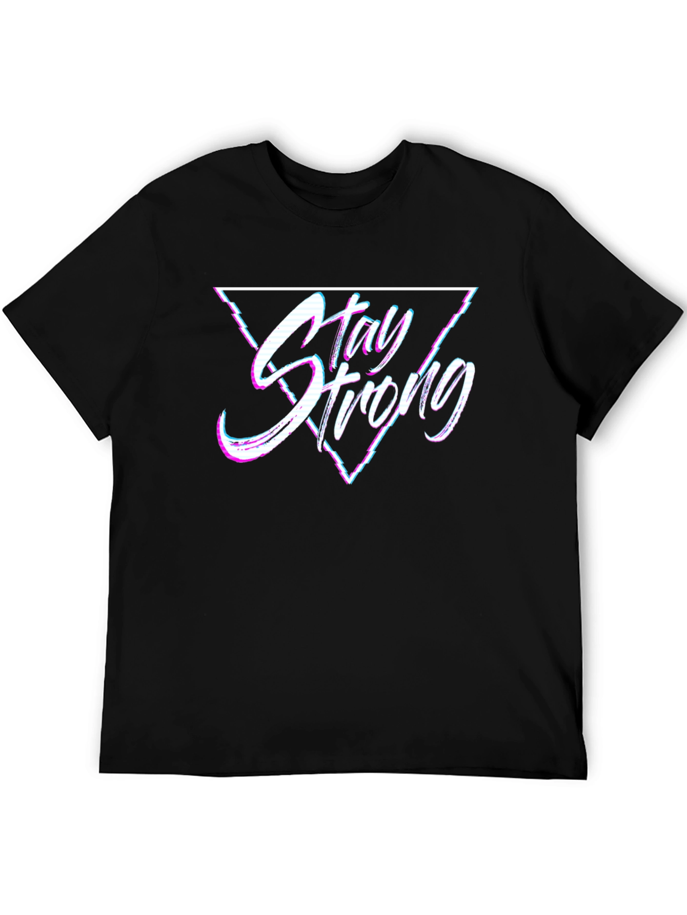 Stay Strong Graphic T-Shirt - Mens Black Tee