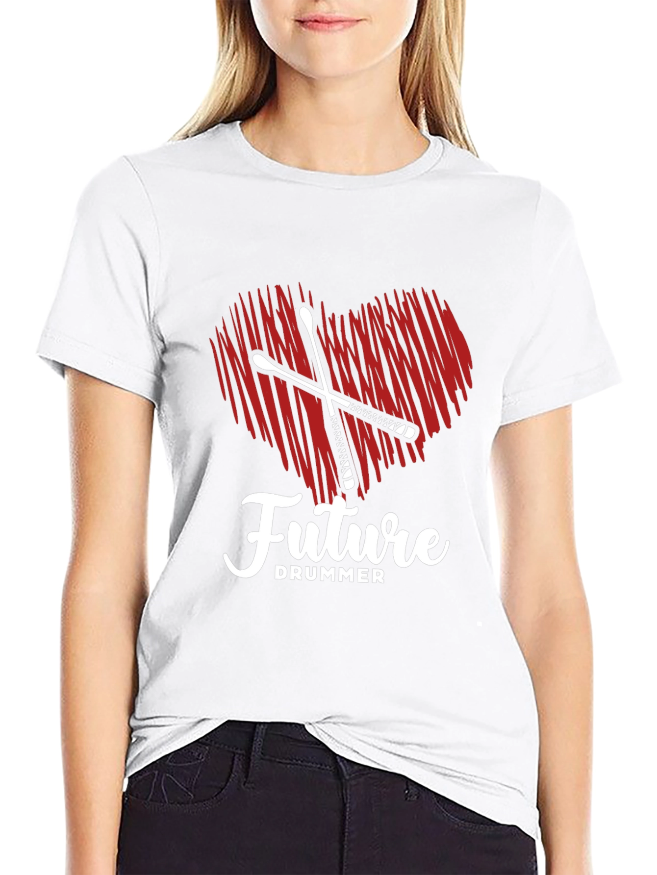 Future Drummer Heart T-Shirt