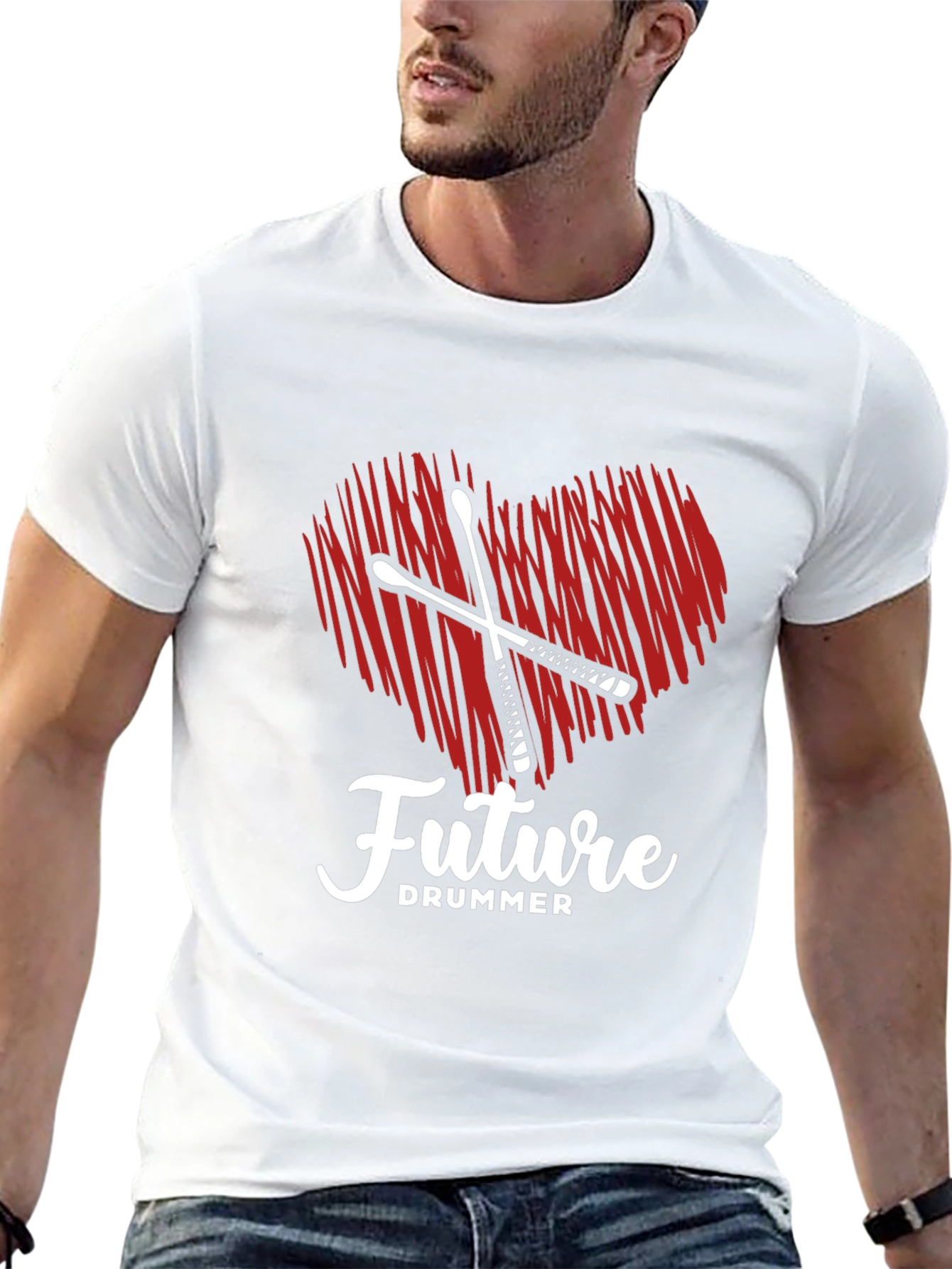 Future Drummer Heart T-Shirt