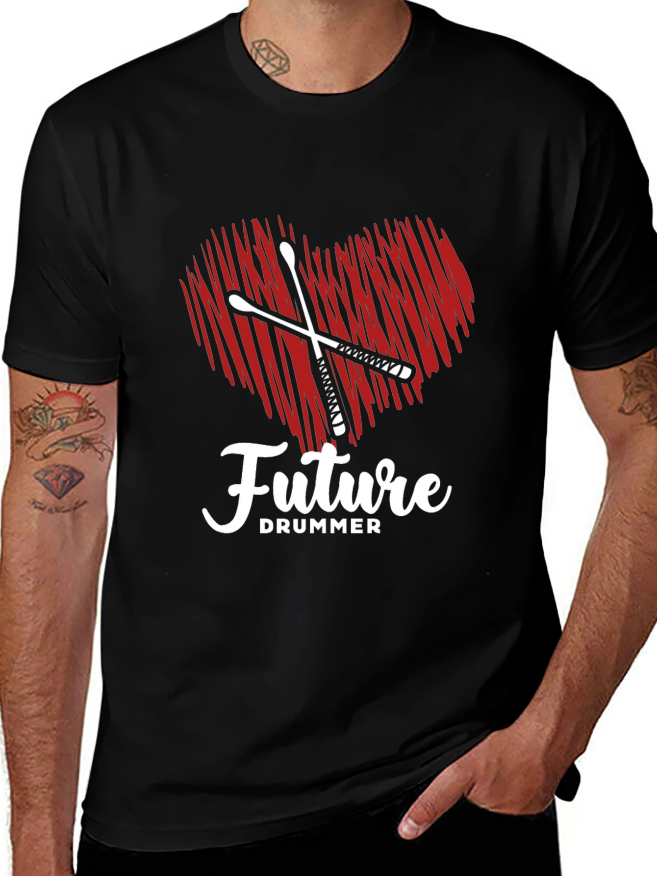 Future Drummer Heart T-Shirt