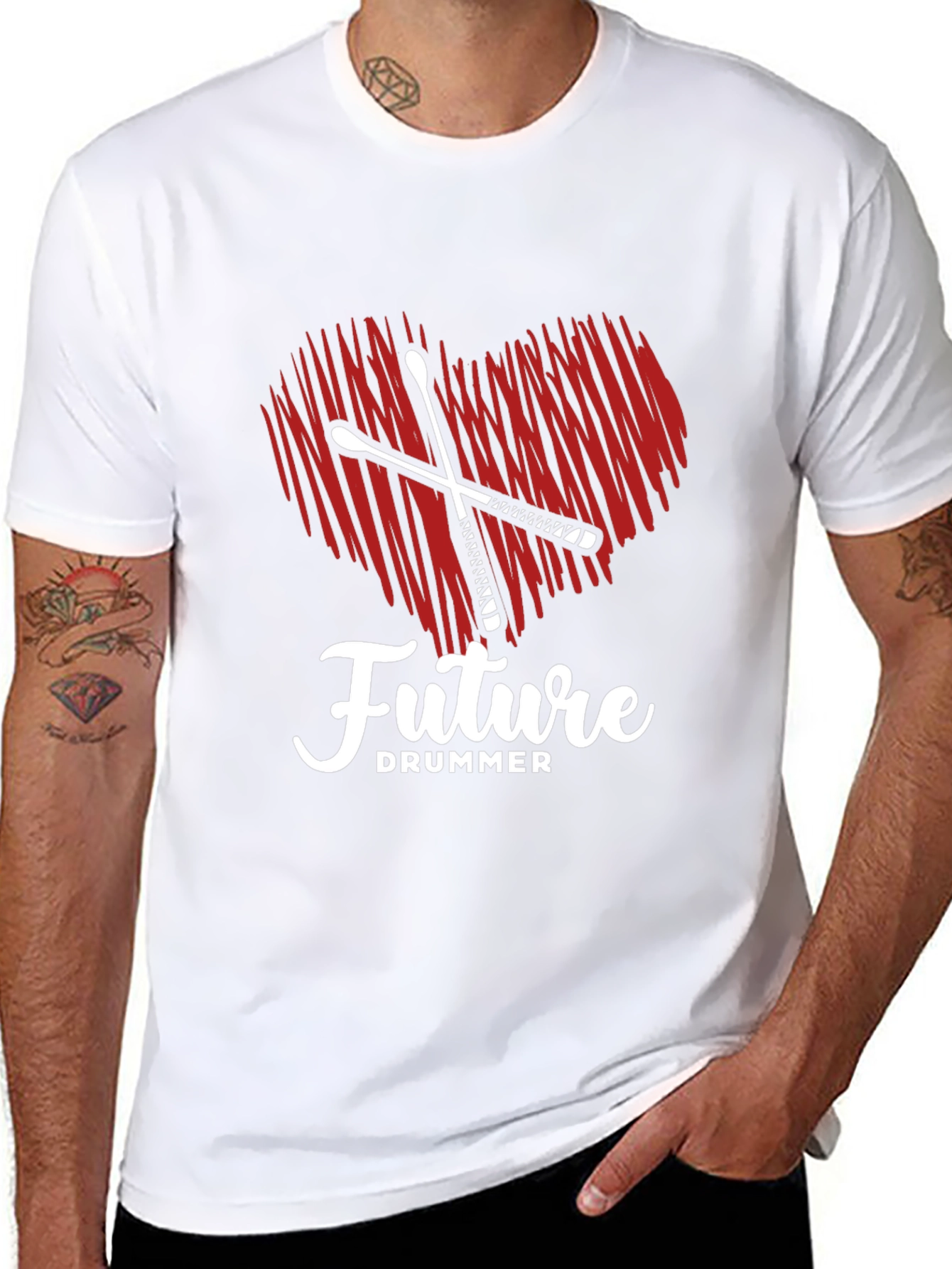 Future Drummer Heart T-Shirt
