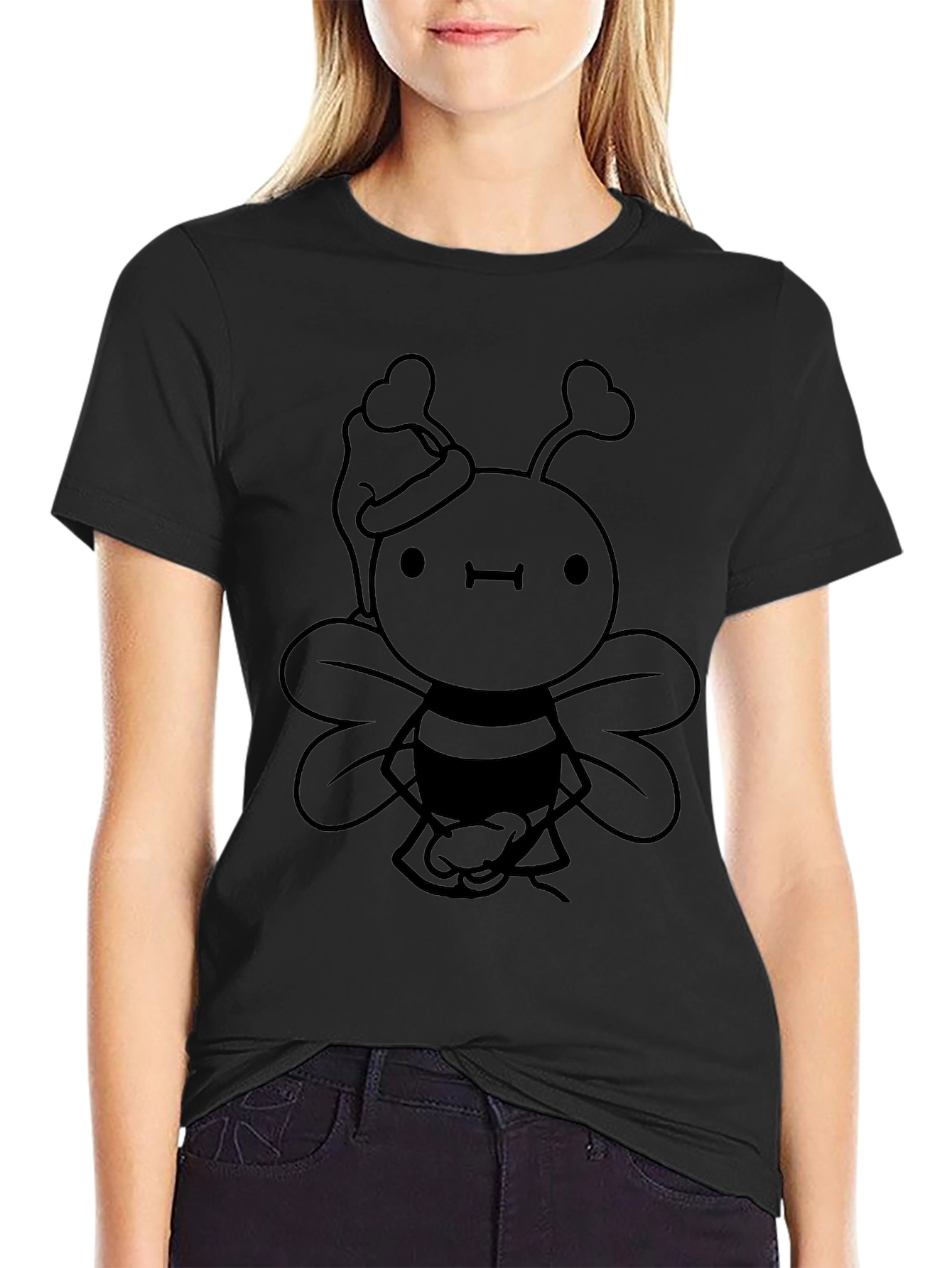 Cute Christmas Bee Graphic Tee