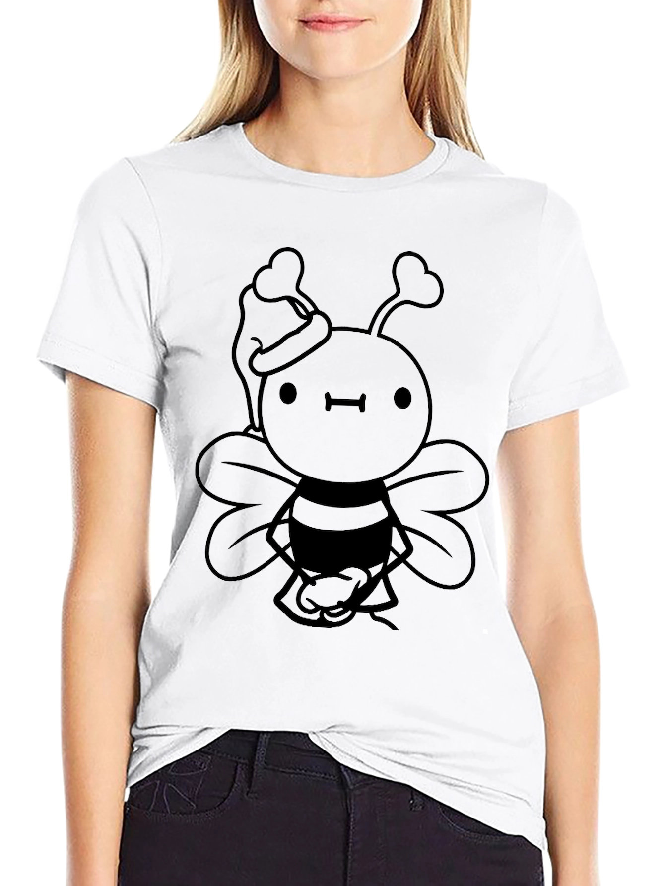 Cute Christmas Bee Graphic Tee