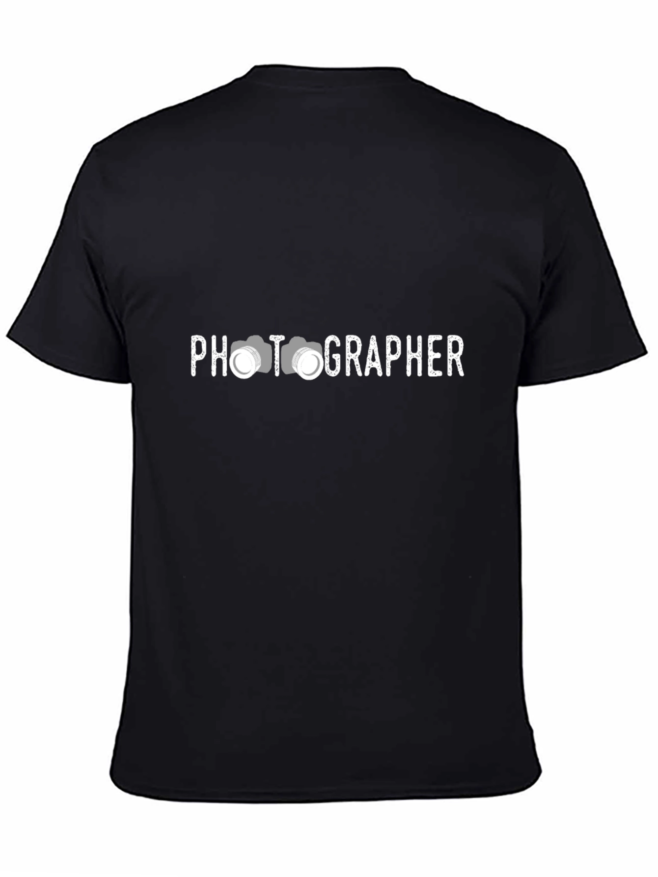 Photographer Graphic Tee - Black Cotton T-Shirt