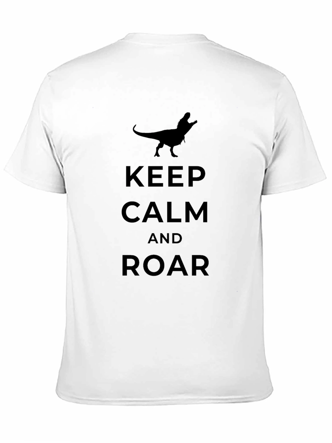 Keep Calm and Roar Dinosaur Graphic Tee