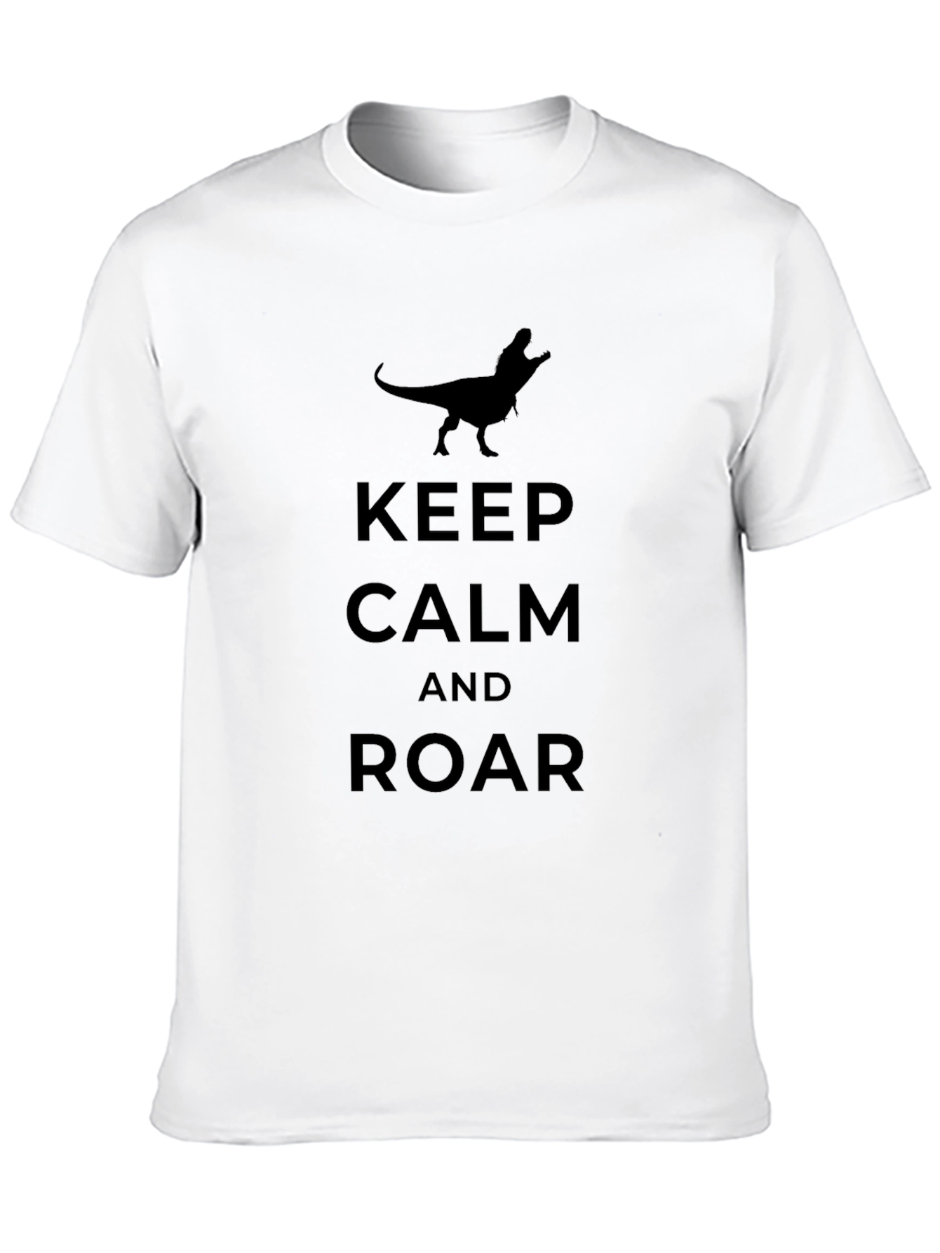 Keep Calm and Roar Dinosaur Graphic Tee