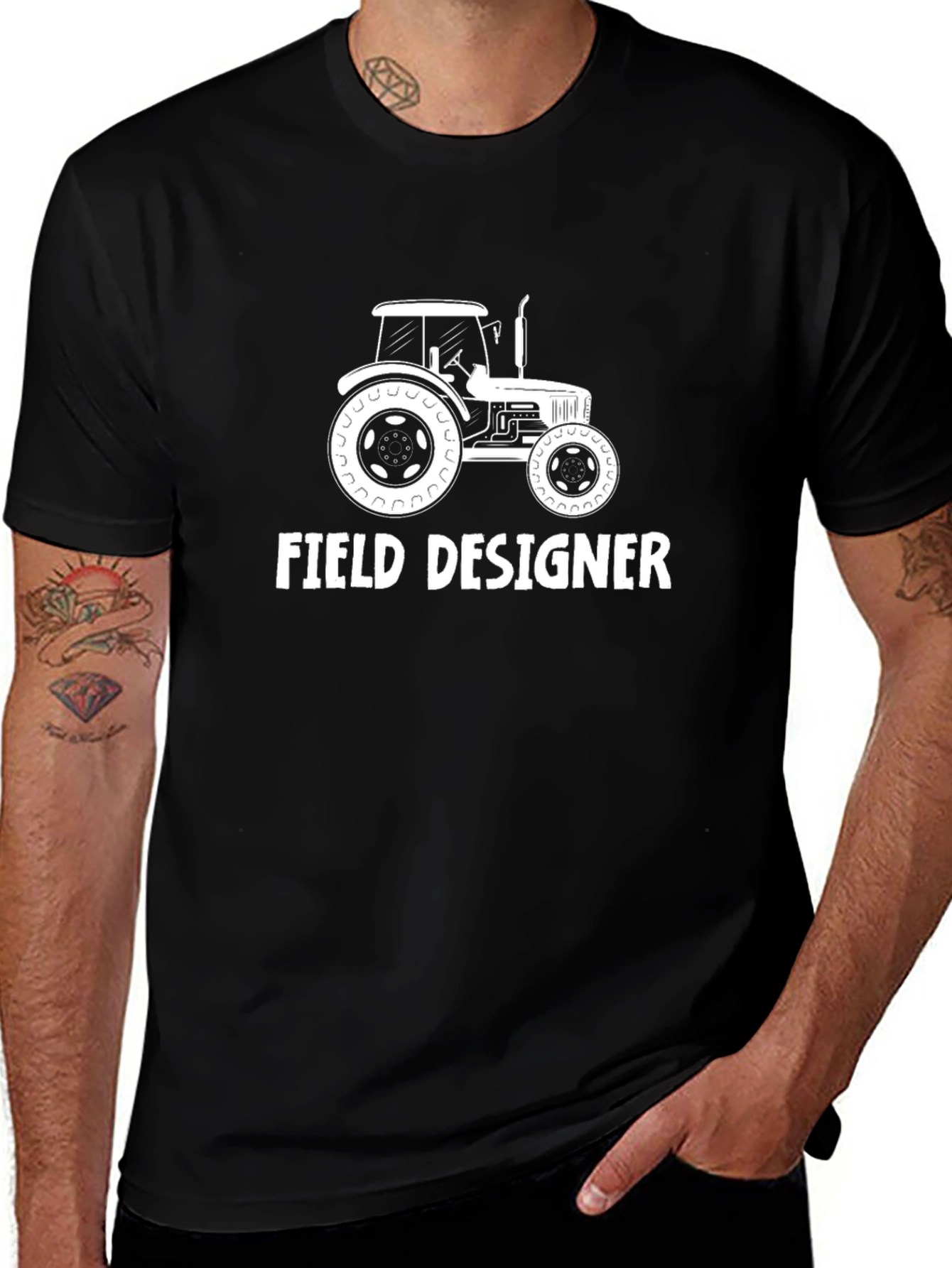 Field Designer Tractor Graphic T-Shirt