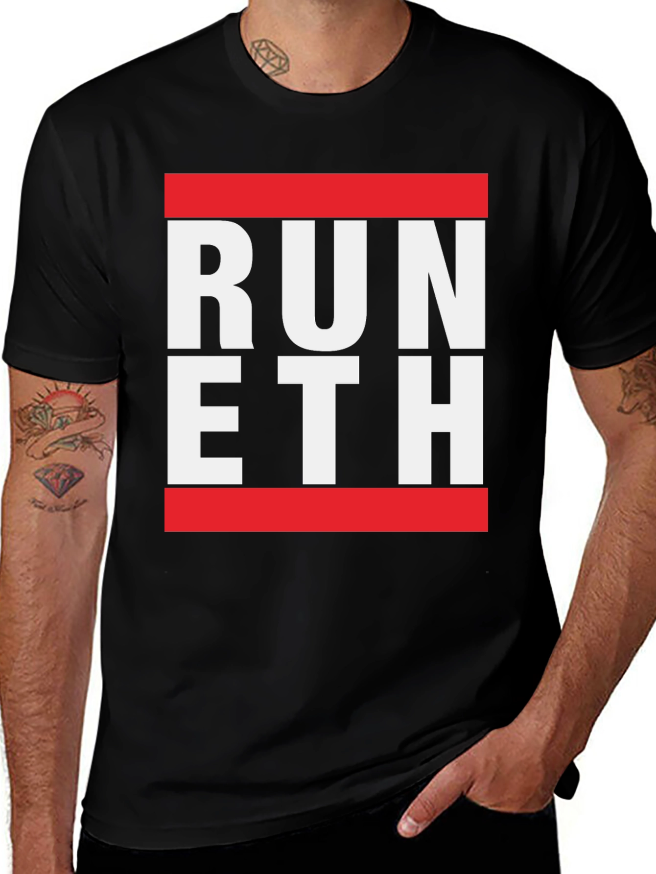 Run ETH T-Shirt - Black