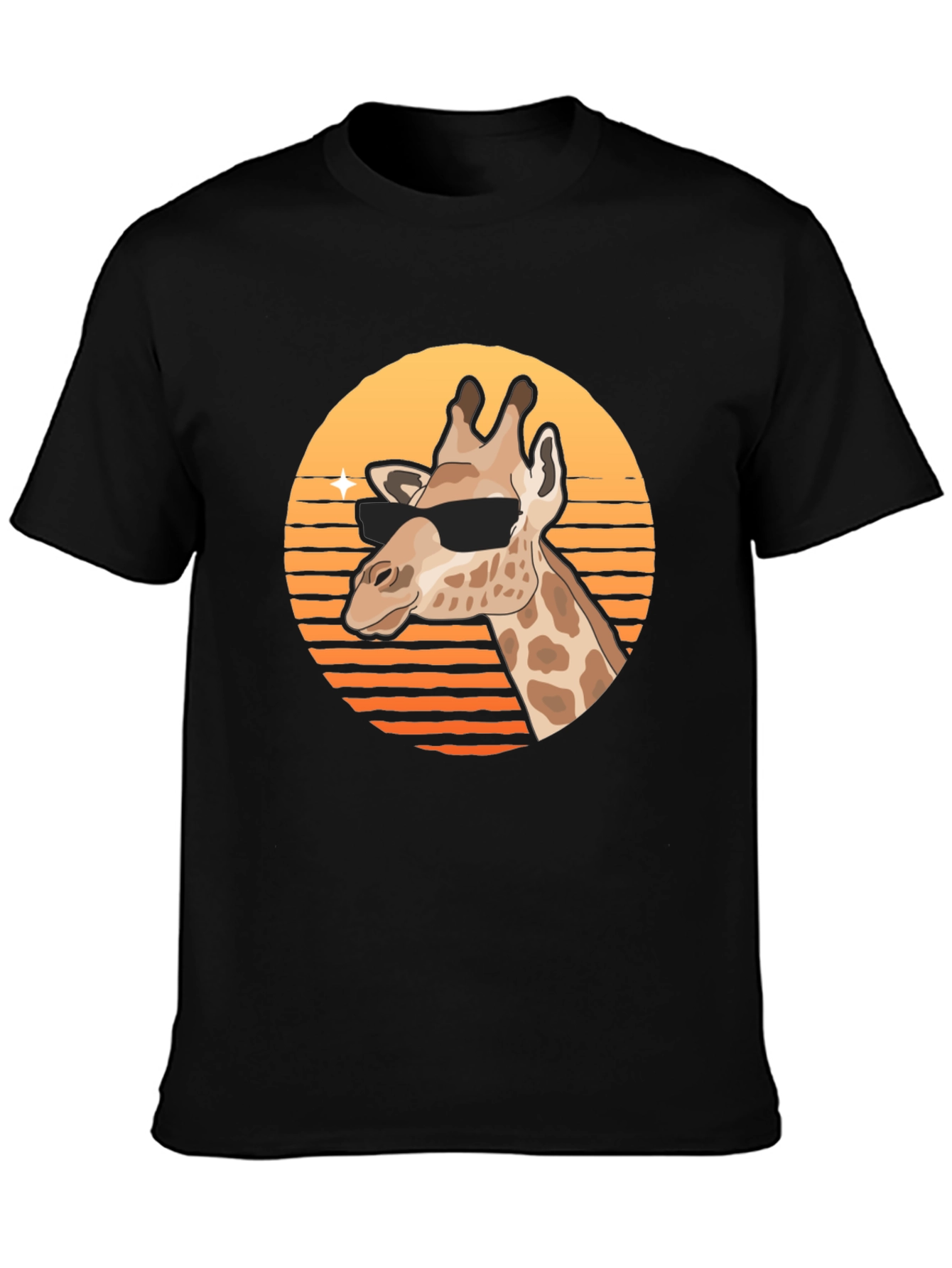 Cool Giraffe Graphic Tee - Stylish Animal Print Shirt