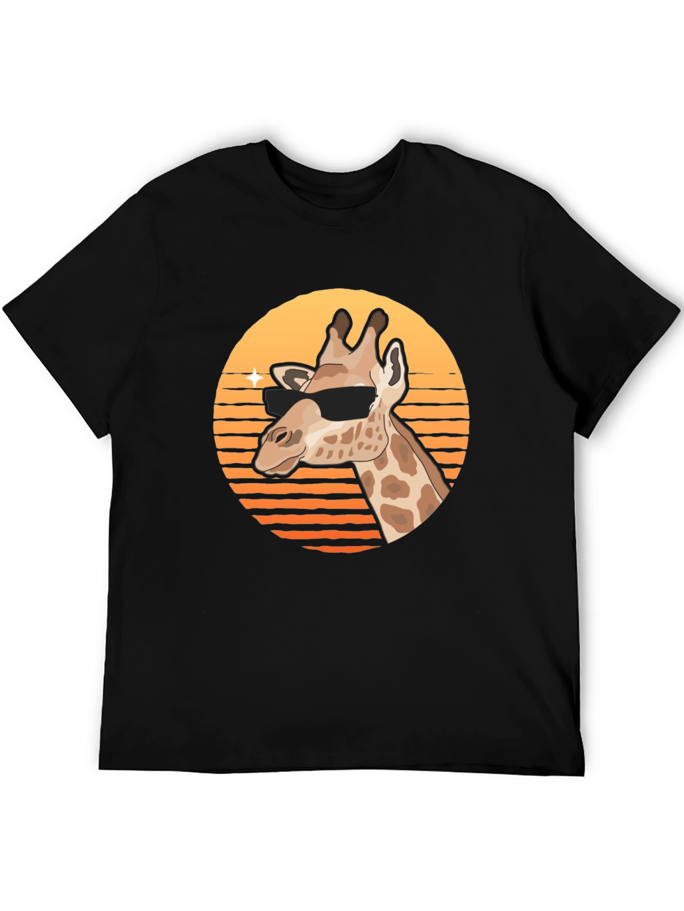 Cool Giraffe Graphic Tee - Stylish Animal Print Shirt