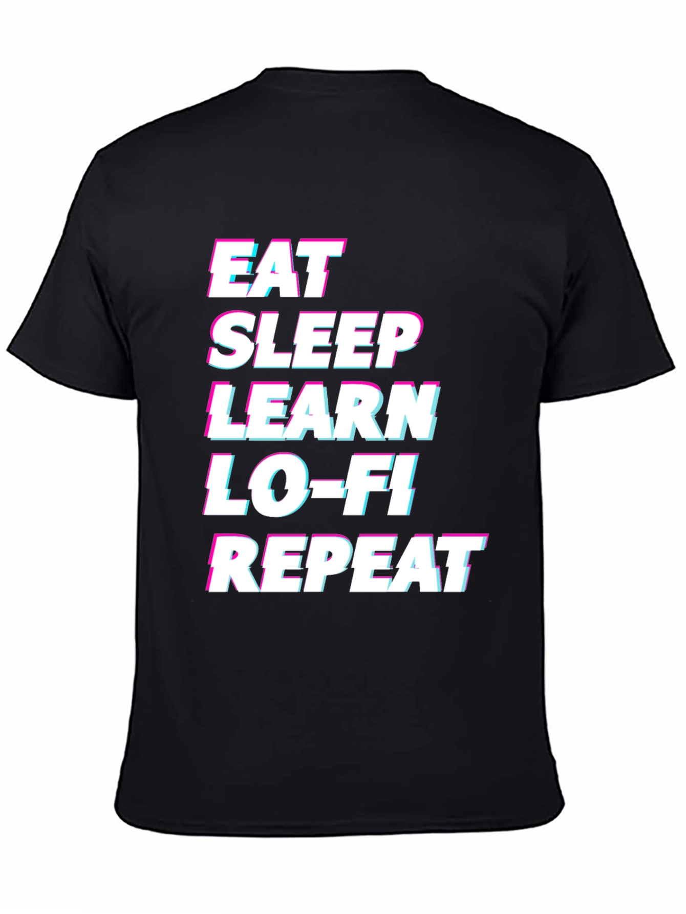 Eat Sleep Learn Lo-Fi Repeat Graphic Tee