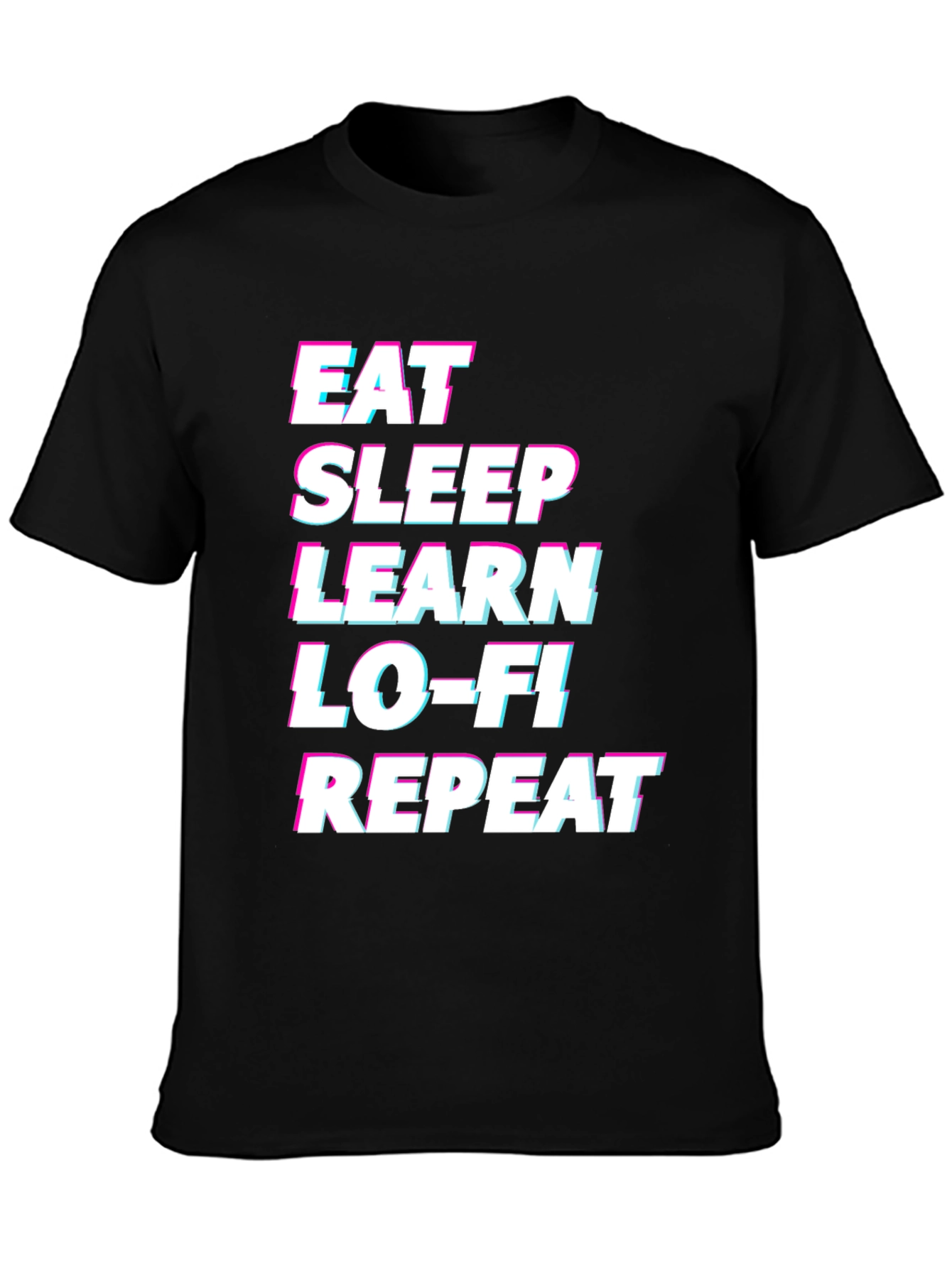 Eat Sleep Learn Lo-Fi Repeat Graphic Tee