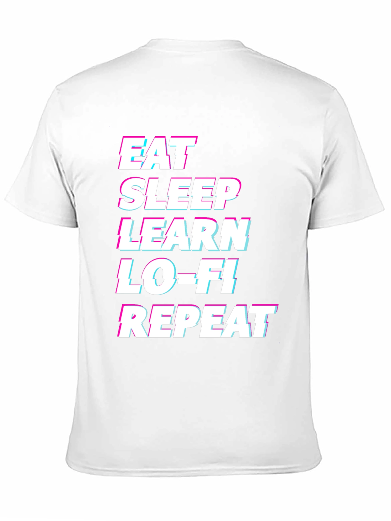 Eat Sleep Learn Lo-Fi Repeat Graphic Tee