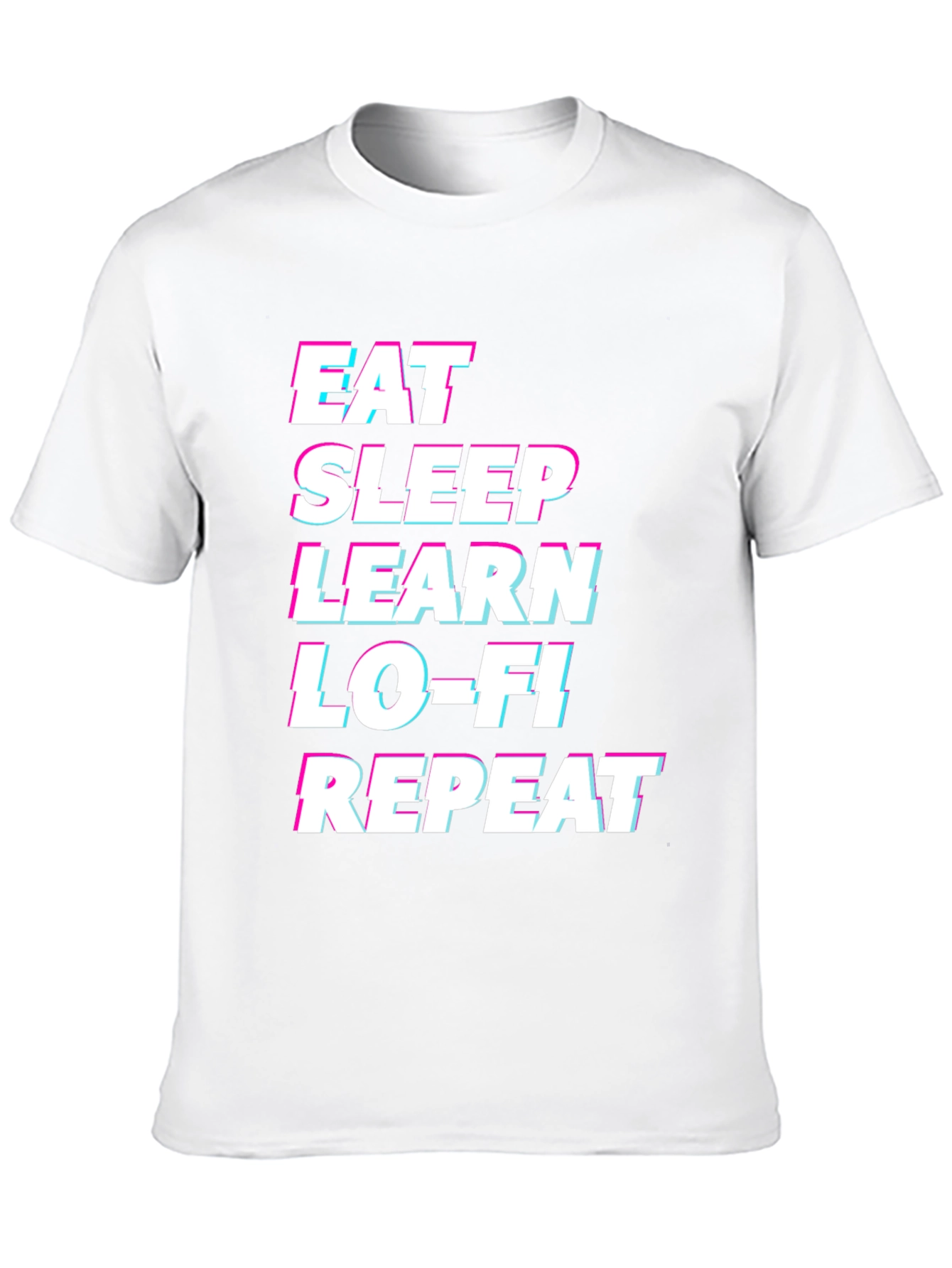 Eat Sleep Learn Lo-Fi Repeat Graphic Tee