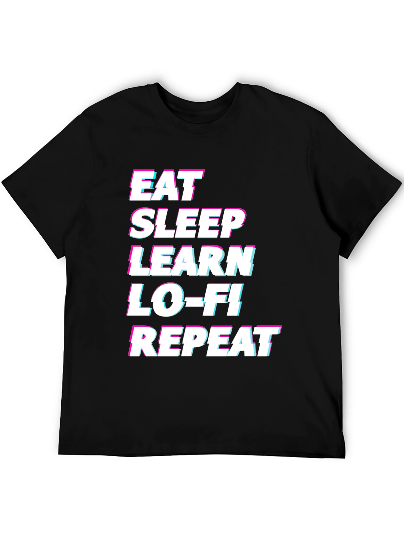 Eat Sleep Learn Lo-Fi Repeat Graphic Tee
