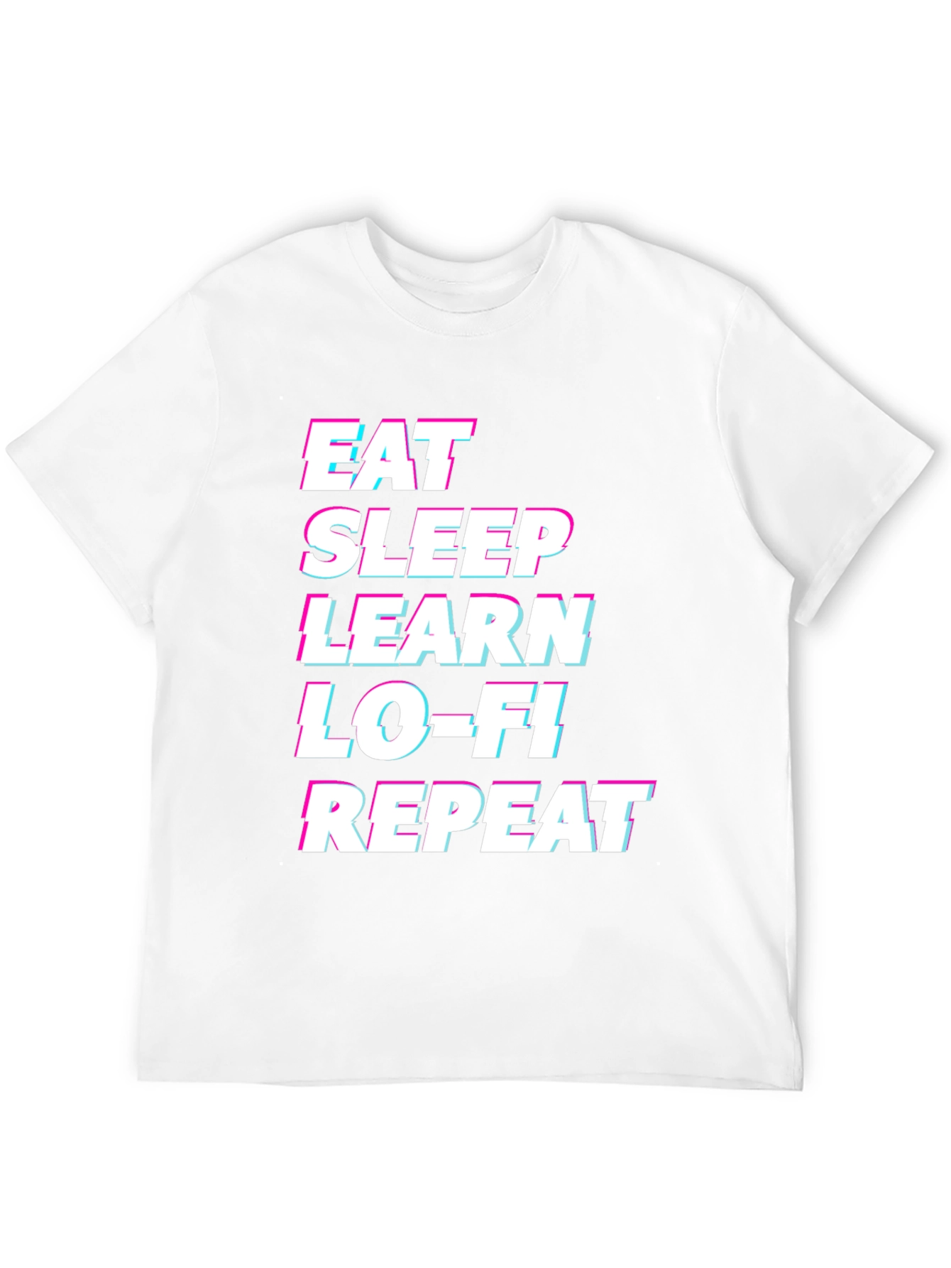 Eat Sleep Learn Lo-Fi Repeat Graphic Tee