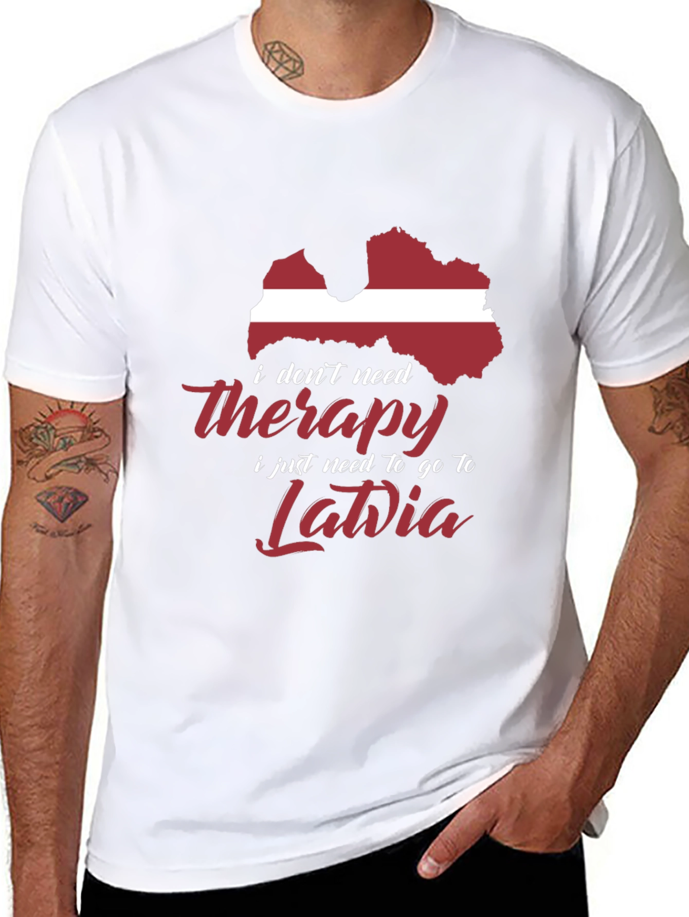 Latvia Therapy T-Shirt: Need Latvia Not Therapy!