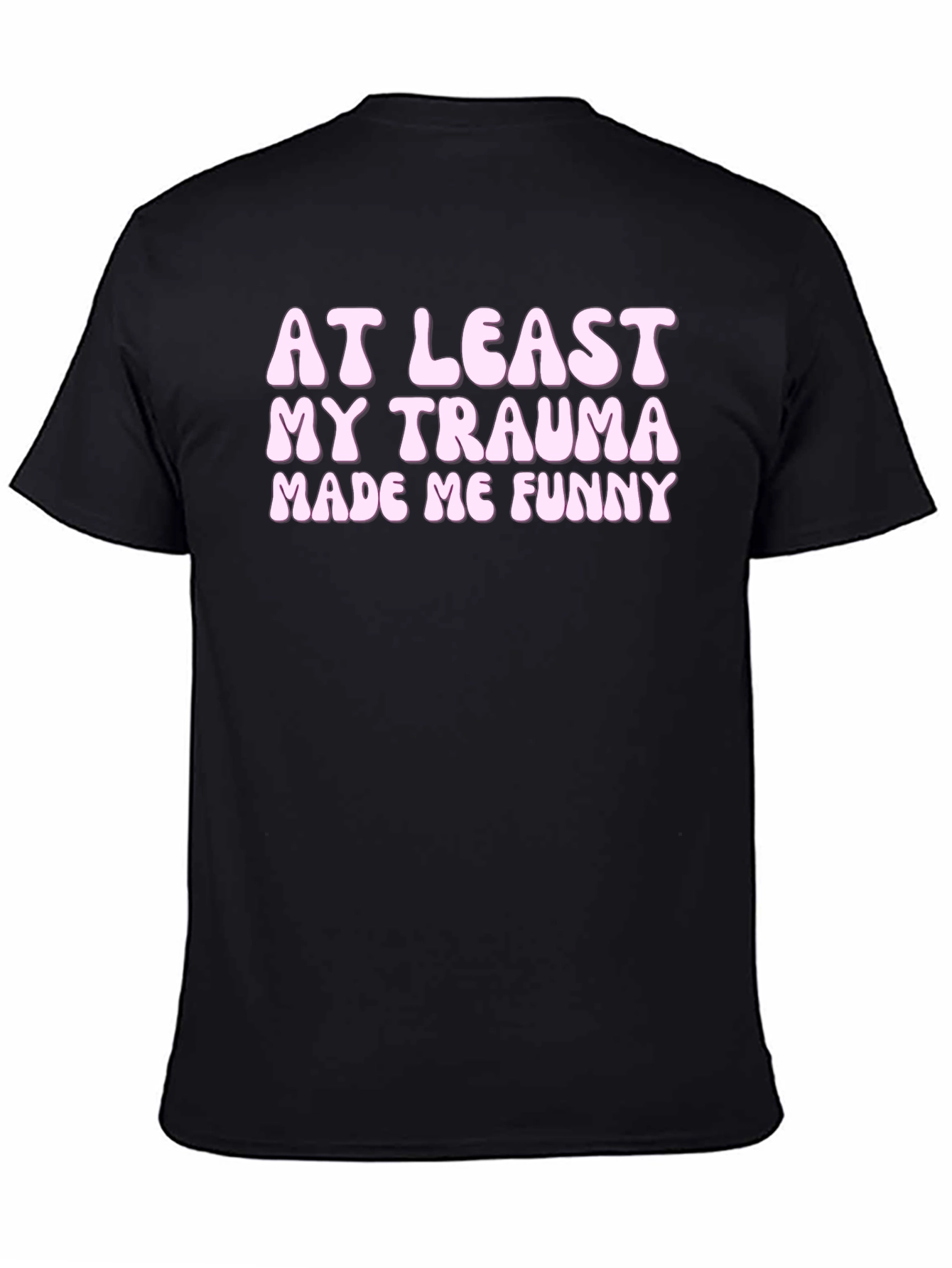 Funny Trauma Graphic Tee - Black Unisex T-Shirt