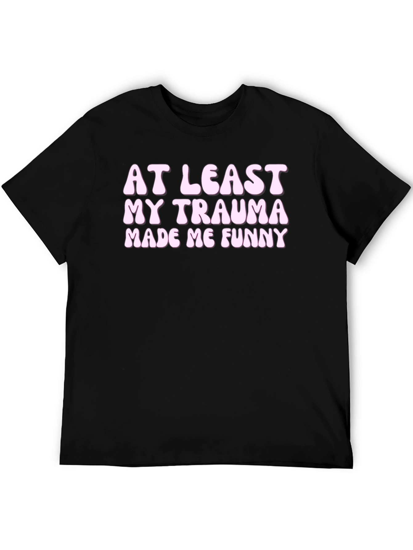 Funny Trauma Graphic Tee - Black Unisex T-Shirt