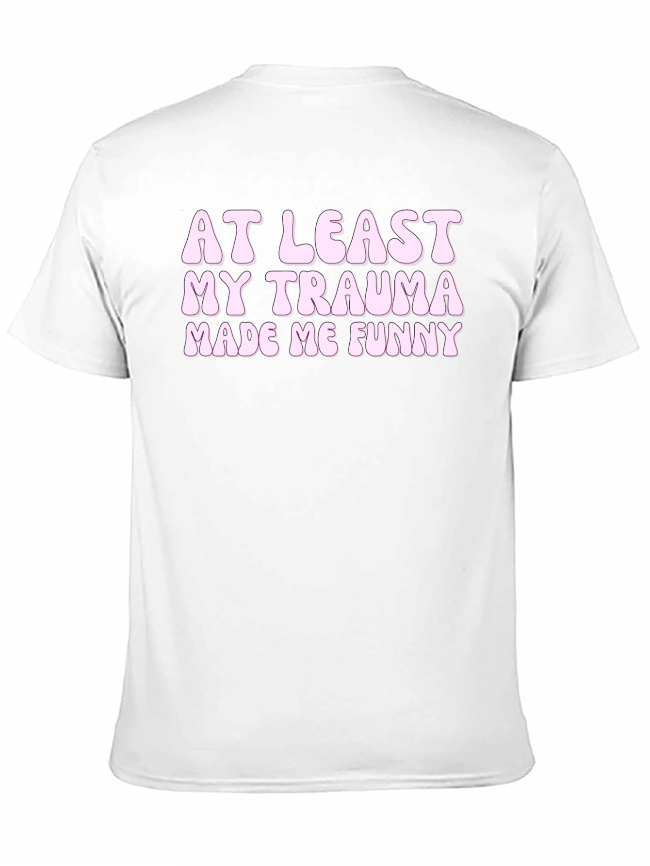 Funny Trauma Graphic Tee - Black Unisex T-Shirt