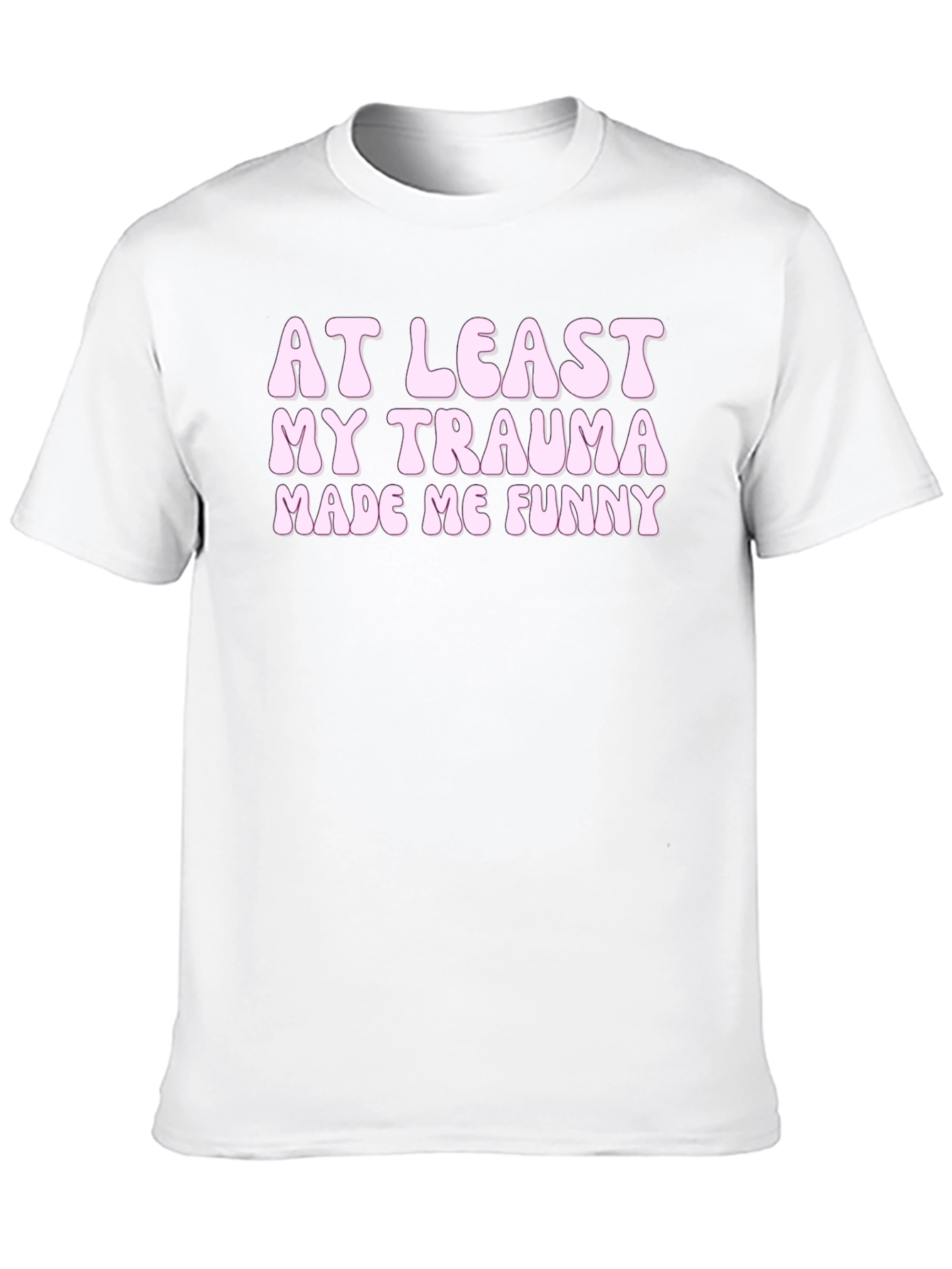 Funny Trauma Graphic Tee - Black Unisex T-Shirt
