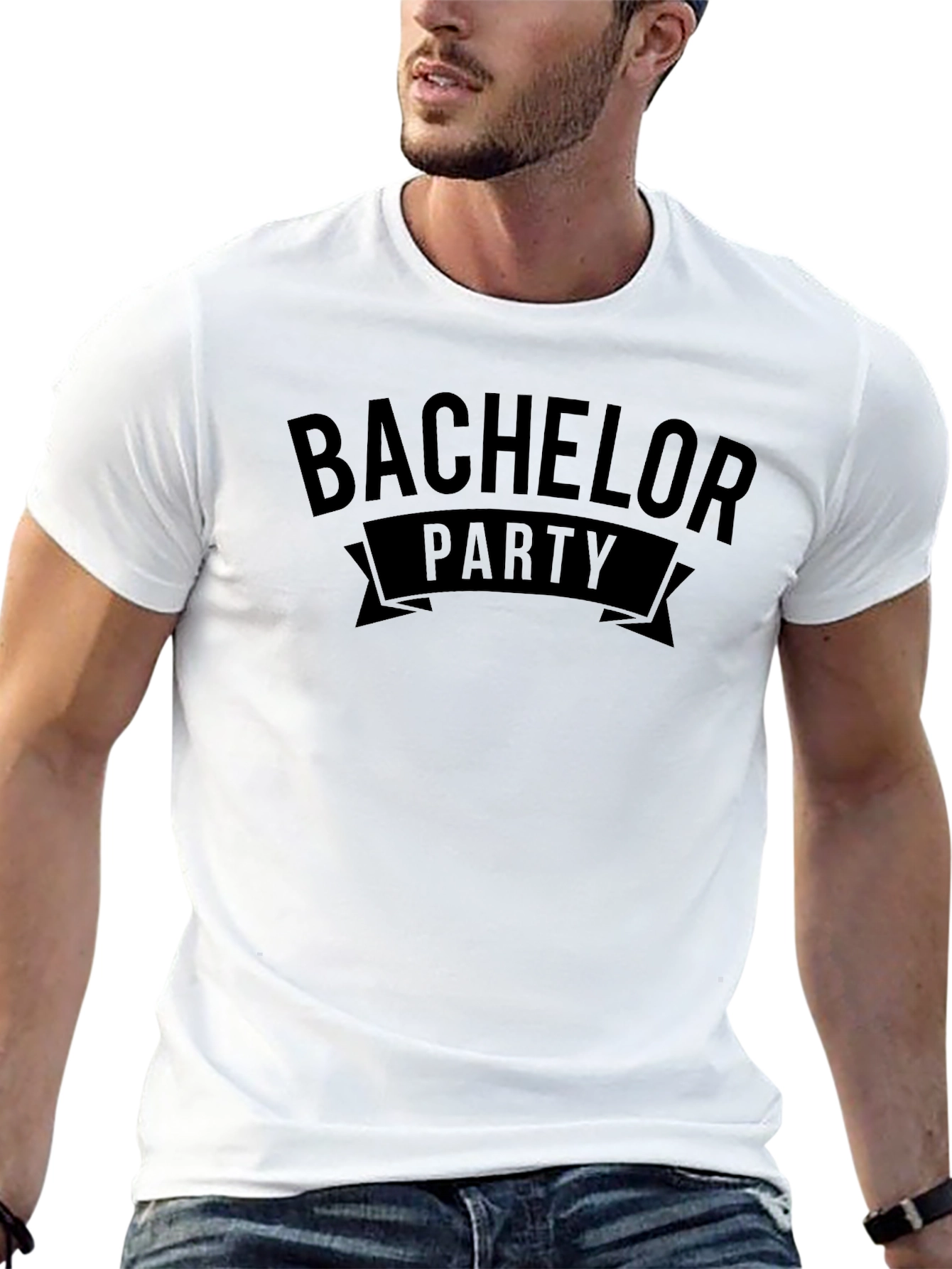 Bachelor Party Black Graphic T-Shirt