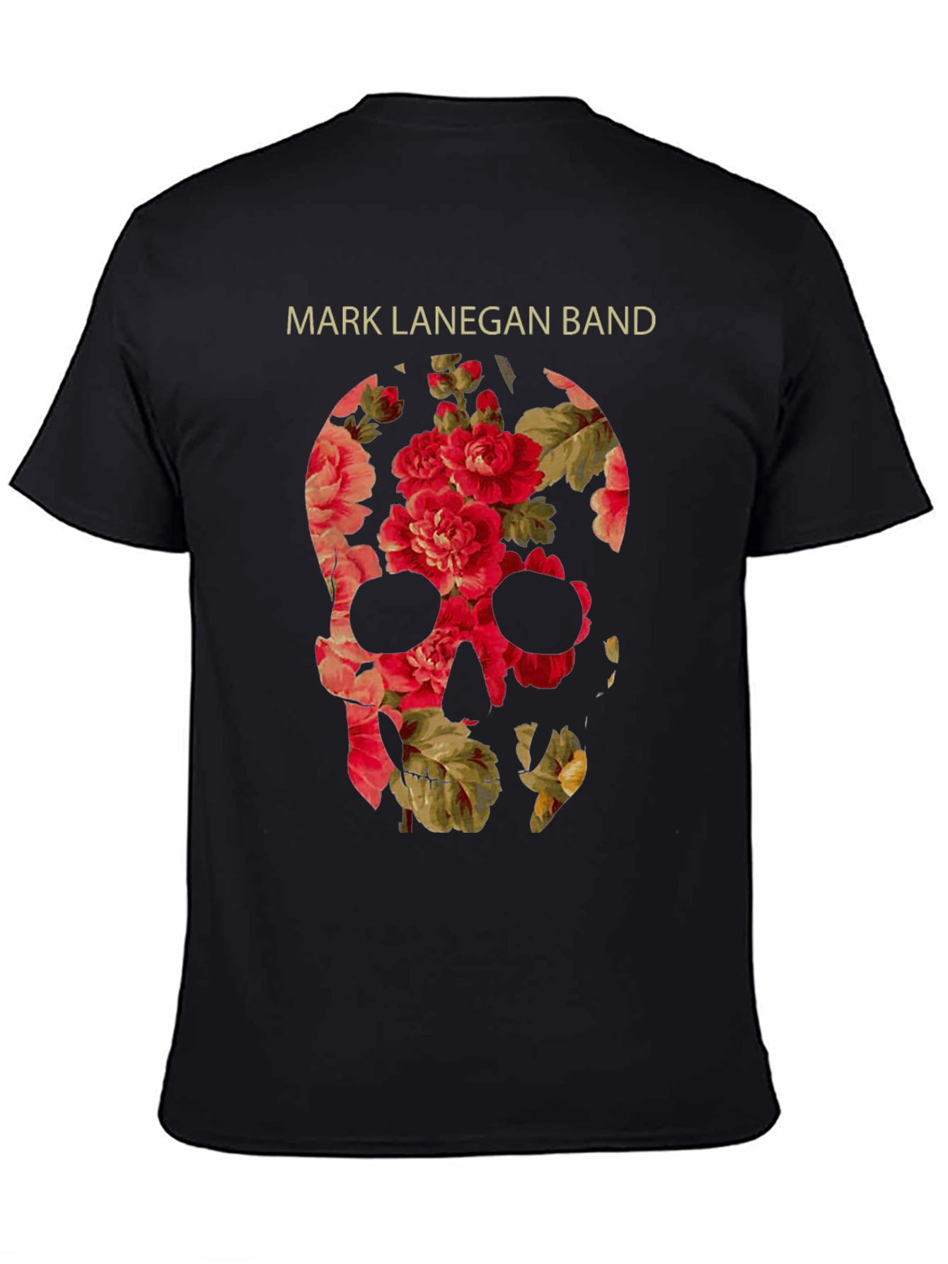 Floral Skull Graphic T-Shirt