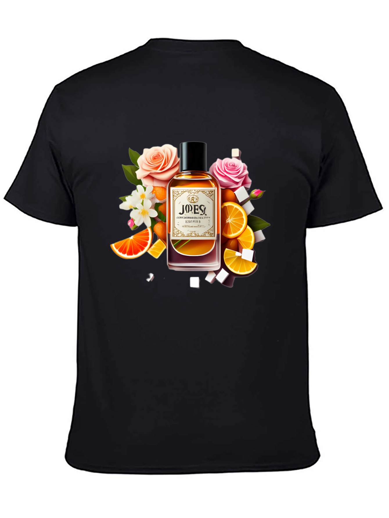 Floral Citrus Perfume T-Shirt - Unique Design