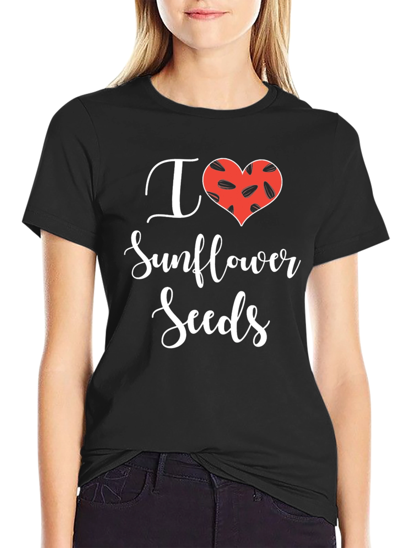 I Love Sunflower Seeds Graphic T-Shirt