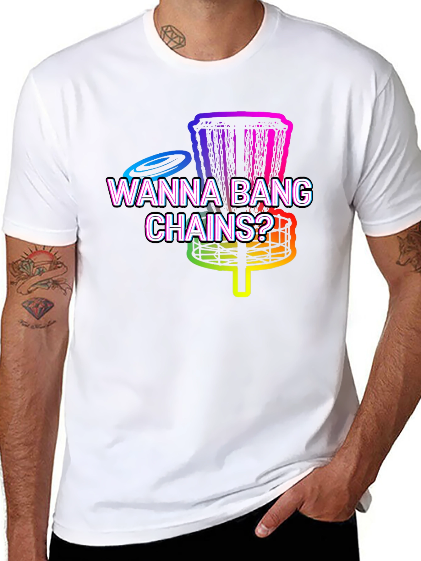 Wanna Bang Chains? Disc Golf T-Shirt
