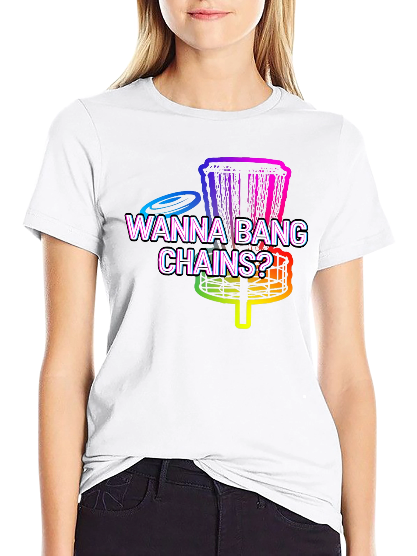 Wanna Bang Chains? Disc Golf T-Shirt
