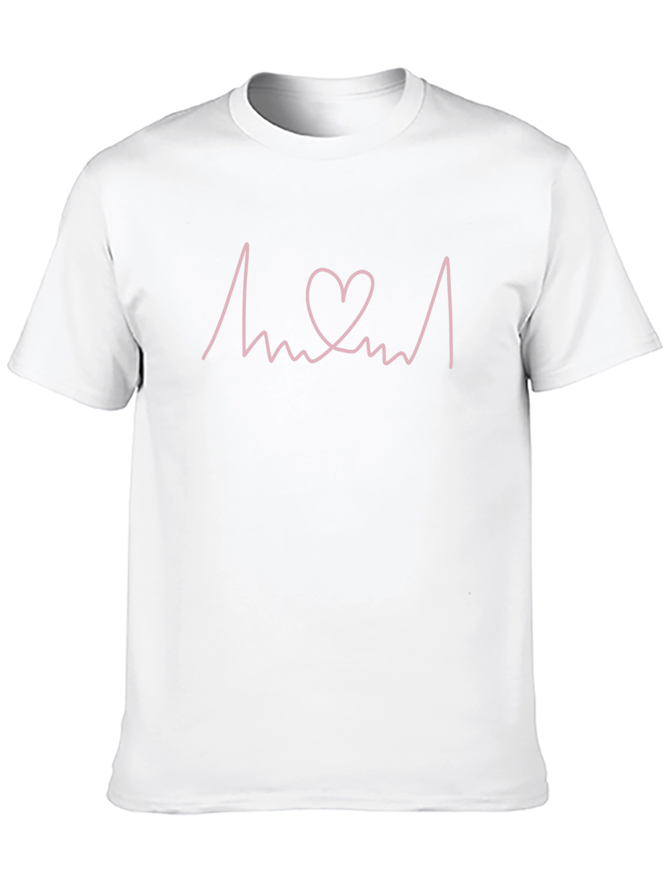Heartbeat Love Graphic Tee - Black