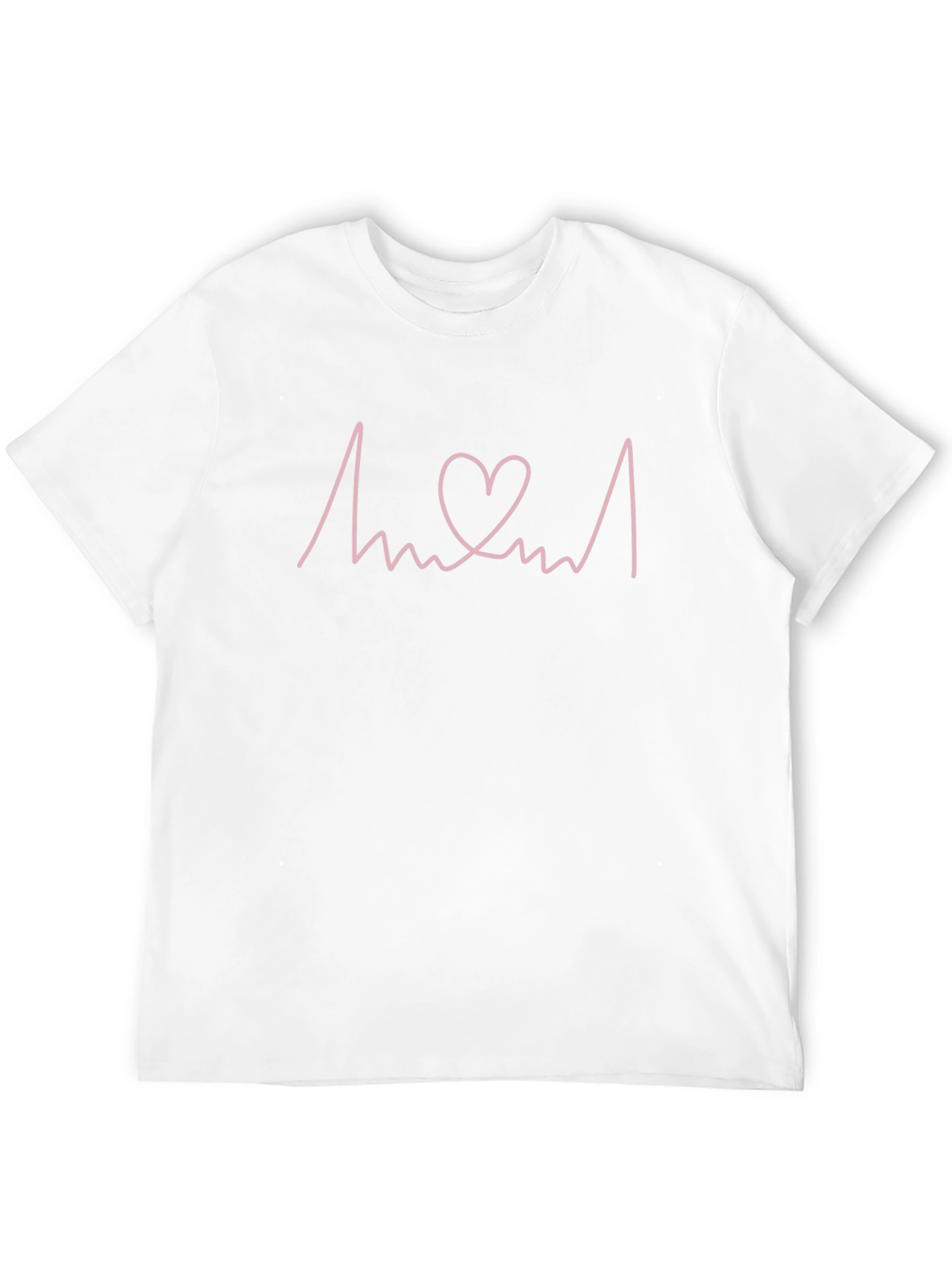 Heartbeat Love Graphic Tee - Black
