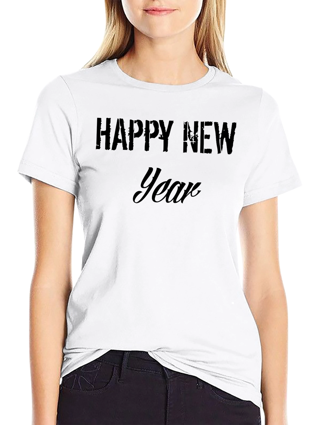 Happy New Year Graphic Tee - Stylish Celebration Shirt