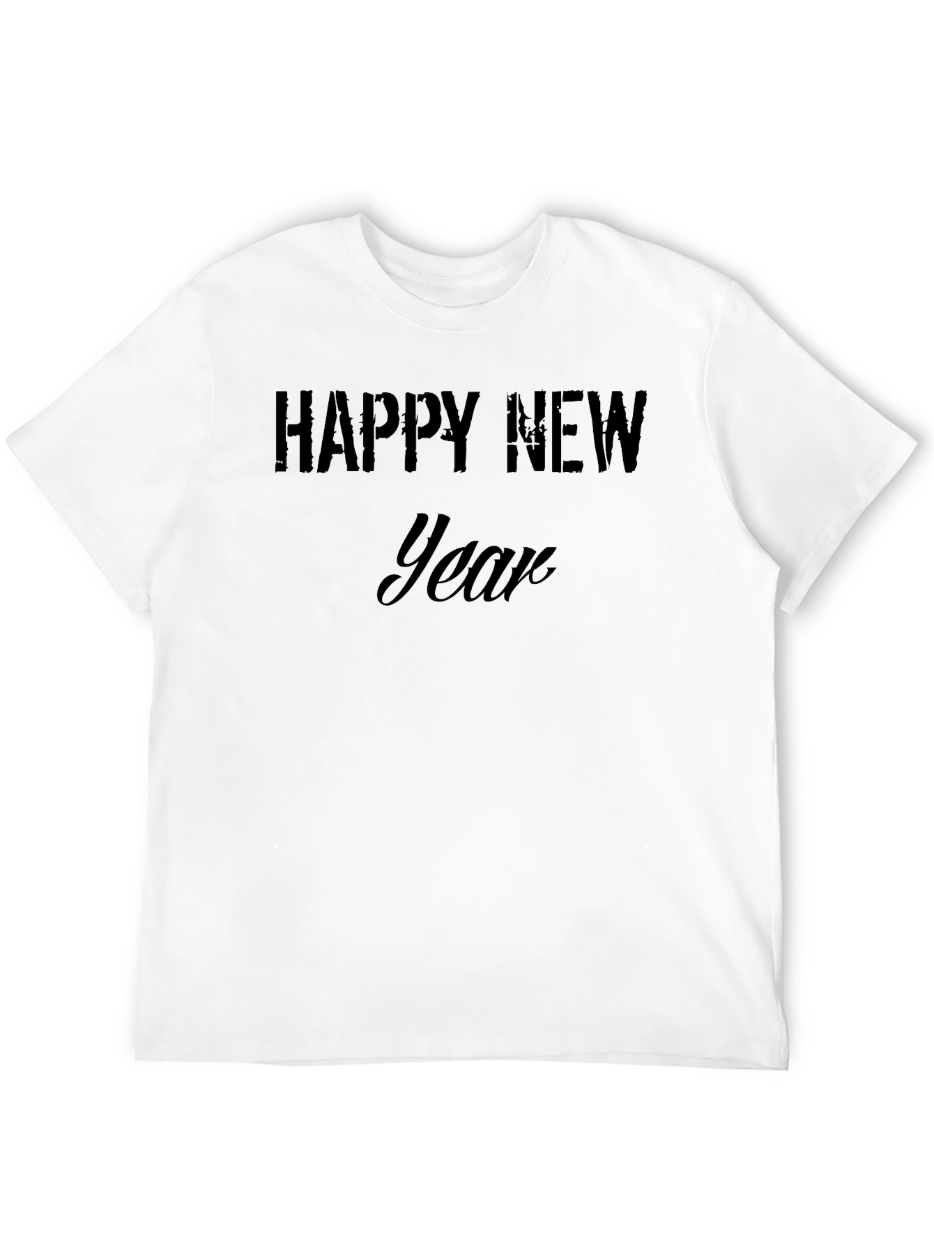 Happy New Year Graphic Tee - Stylish Celebration Shirt