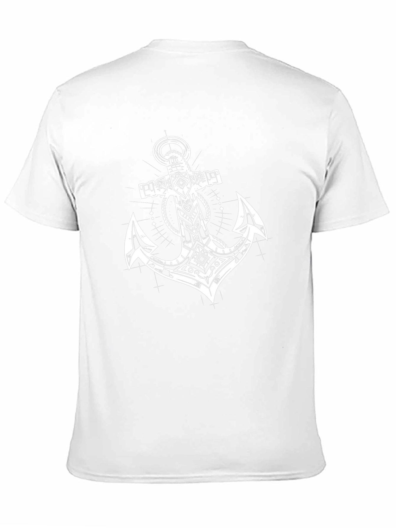 Tribal Anchor Graphic Black T-Shirt
