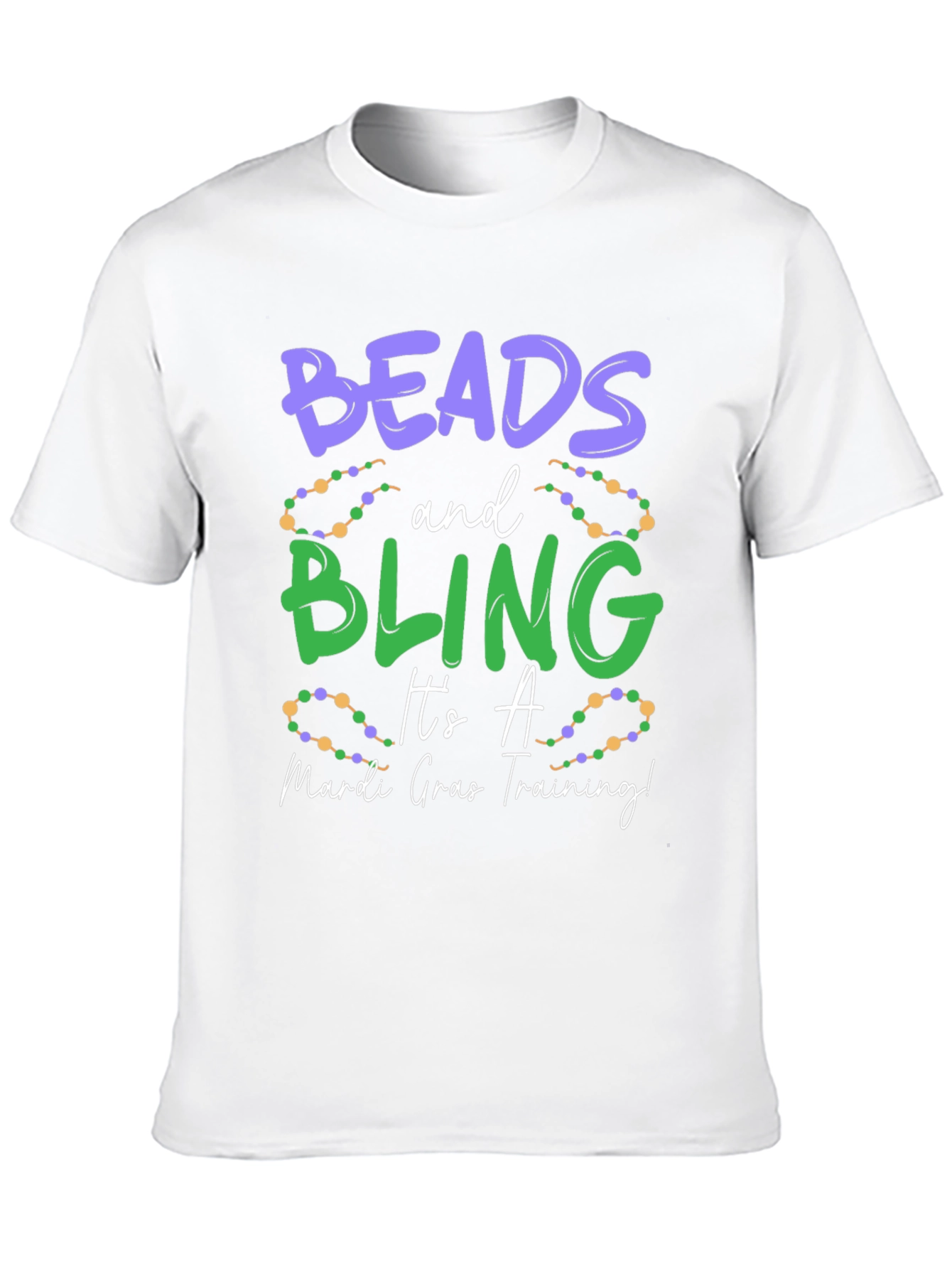 Beads and Bling Mardi Gras T-Shirt