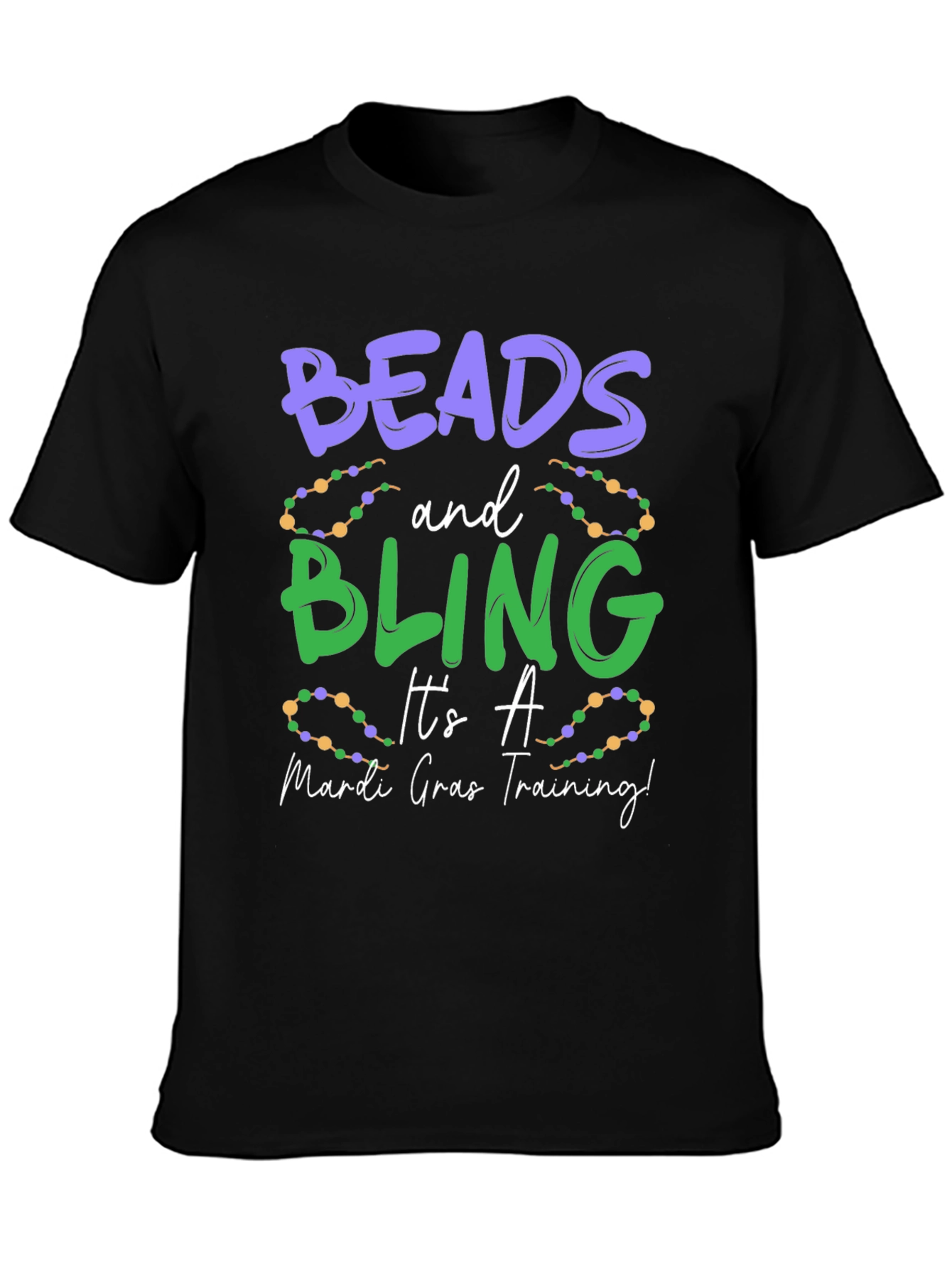 Beads and Bling Mardi Gras T-Shirt