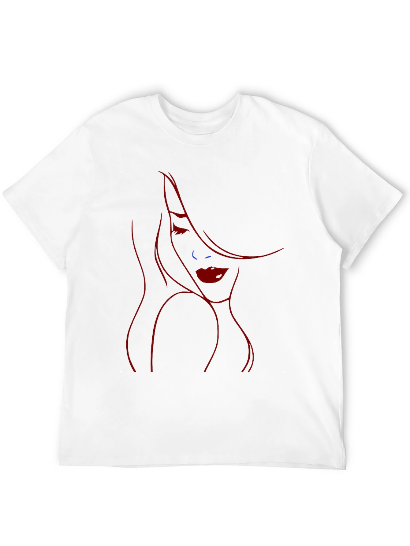 Stylish Black T-Shirt with Jessica Rabbit Inspired Design
