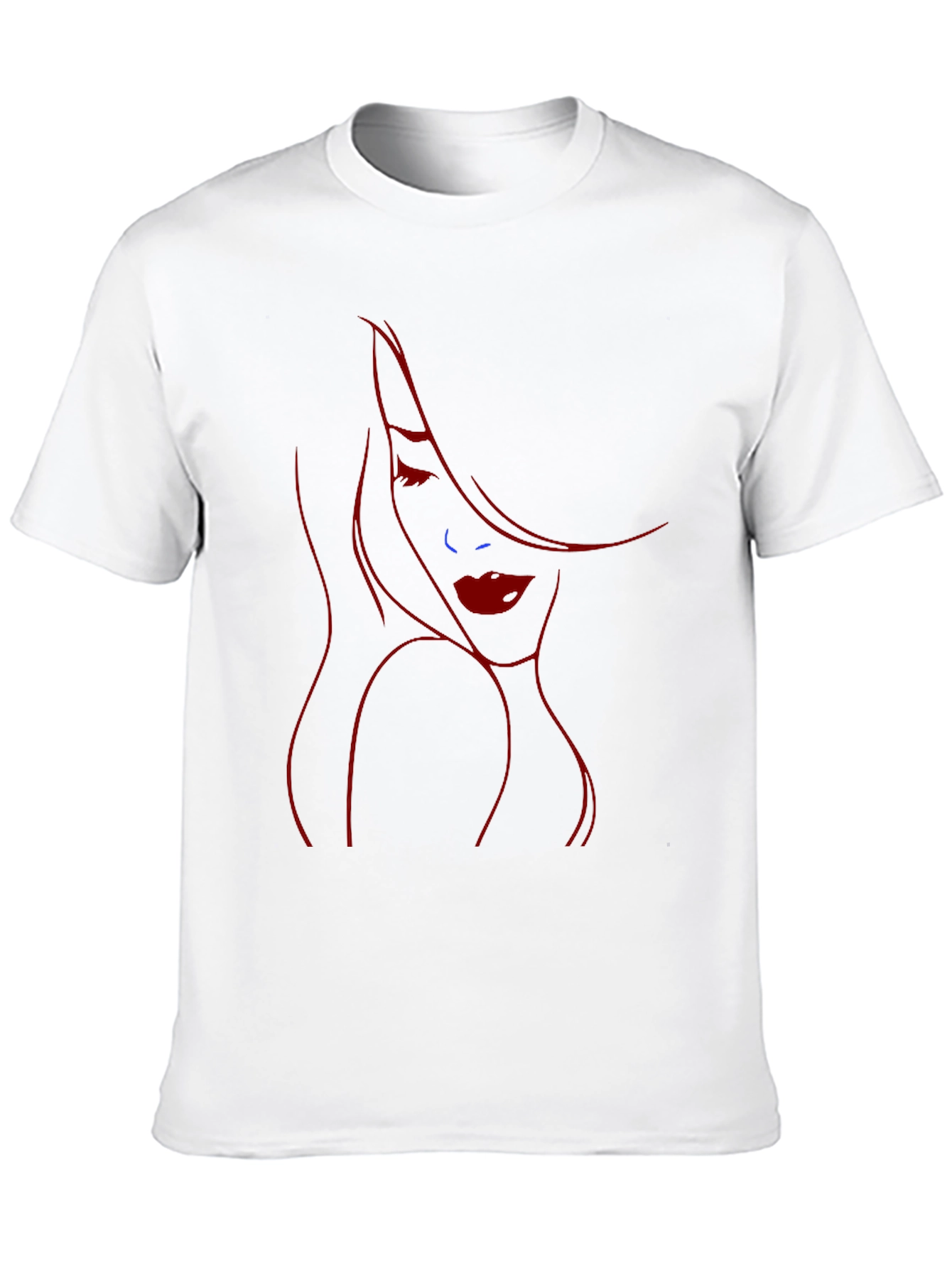 Stylish Black T-Shirt with Jessica Rabbit Inspired Design